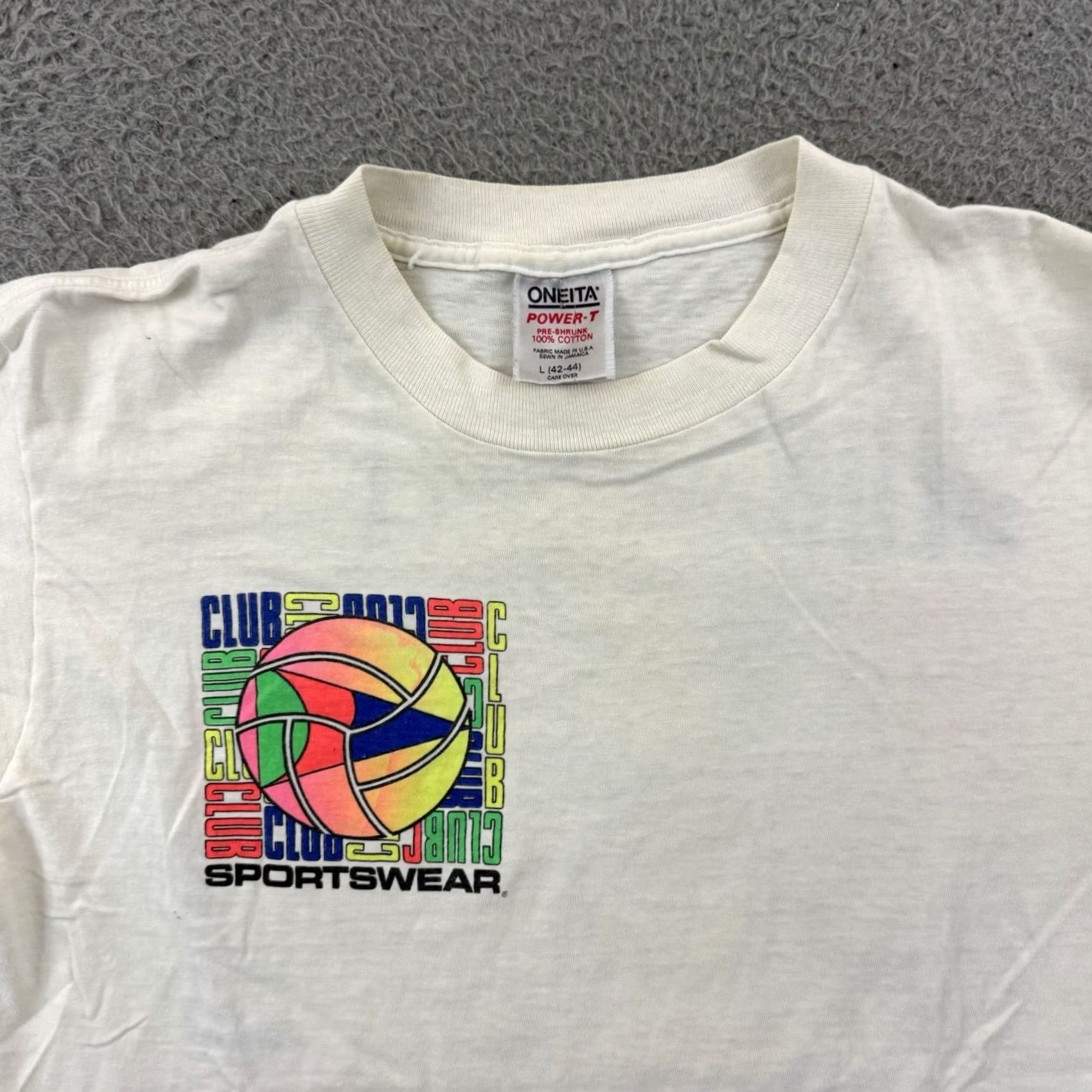 Vintage VINTAGE Club Sportswear Shirt Large White Beach Volleyball 90s Short Sleeve Mens Size US XL / EU 56 / 4 - 4 Thumbnail