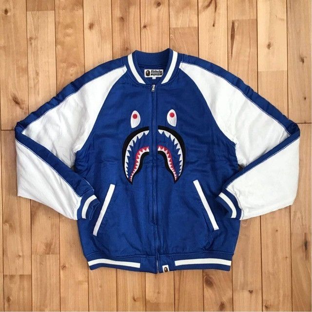 Bape BAPE SHARK SOUVENIR JACKET a bathing ape Size US L / EU 52-54 / 3 - 1 Thumbnail