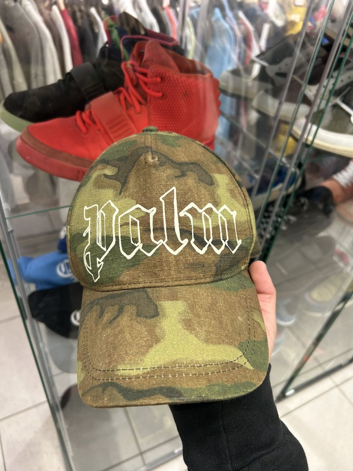 Palm Angels Palm angels Millitary Logo Camo baseball cap Size ONE SIZE - 1 Thumbnail