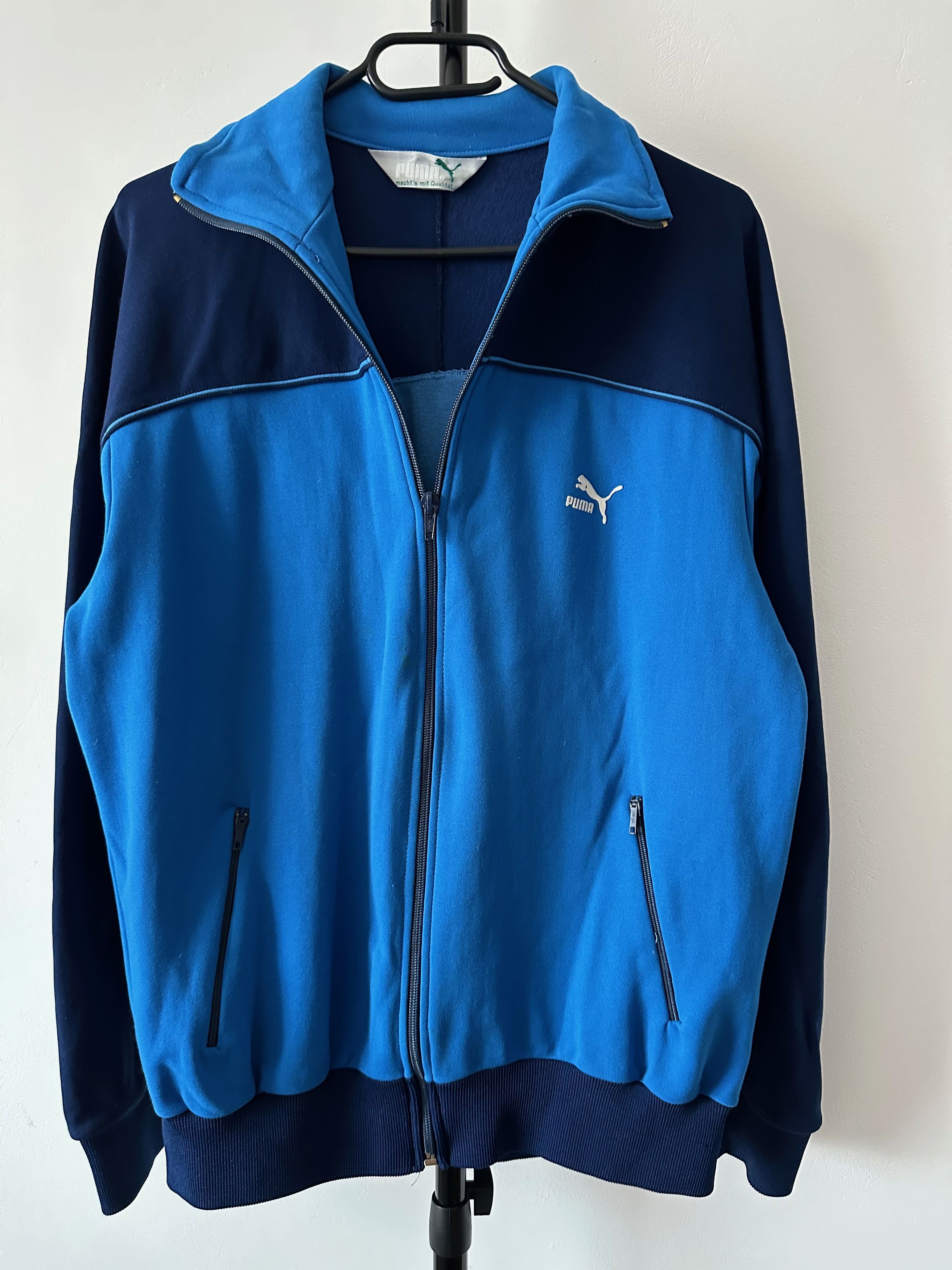 Puma 70's - 80's Puma vintage athletic top track jacket Size US L / EU 52-54 / 3 - 1 Thumbnail