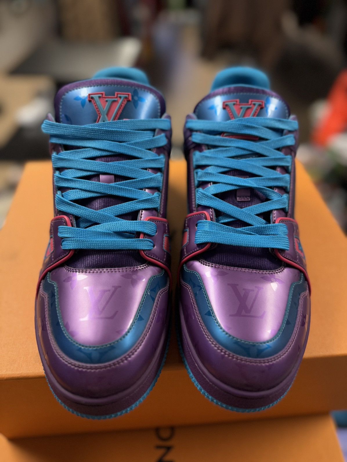 Louis Vuitton Louis Vuitton Virgil Abloh Trainer Colorful Size 9LV/10US Size US 10 / EU 43 - 5 Thumbnail