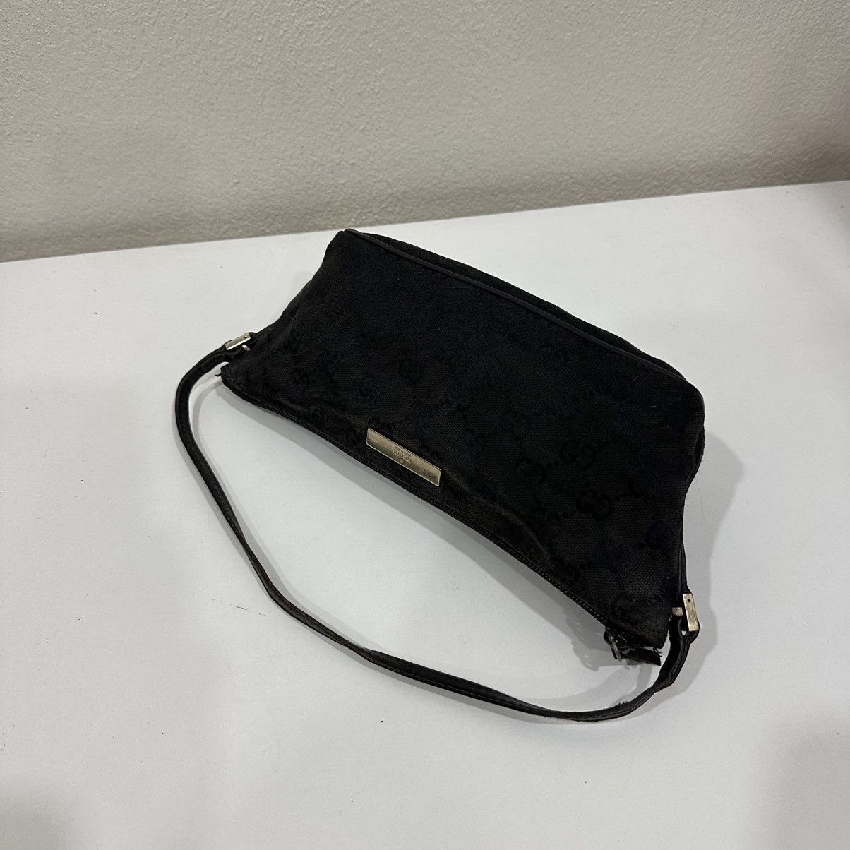 Gucci GUCCI GG BOAT CANVAS MONOGRAM POCHETTE BAG 10 Size ONE SIZE - 12 Thumbnail