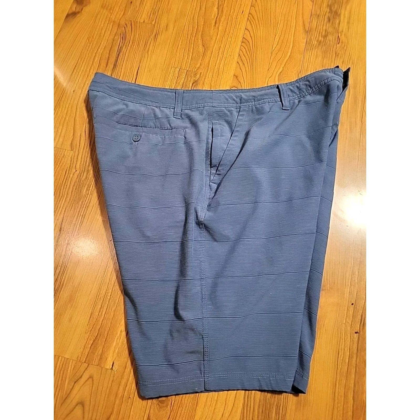 Hang Ten Hang Ten Blue Shorts Men Chino 10" Inseam Drawstring Pockets Security 38 Size US 38 / EU 54 - 6 Thumbnail