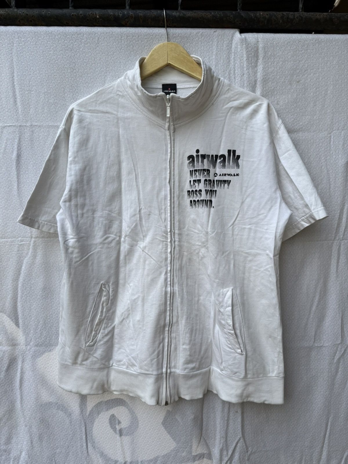 Japanese Brand Airwalk zipper poem shirt Size US L / EU 52-54 / 3 - 2 Thumbnail