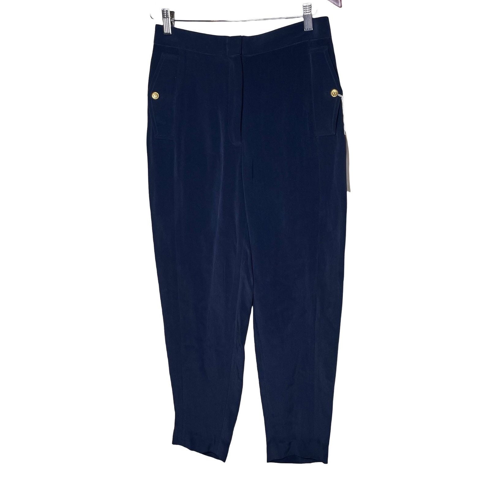 Thom Browne Thom Browne Norfolk High Waist Trouser Navy Blue Womens 2 Size 26" / US 2 / IT 38 - 1 Thumbnail