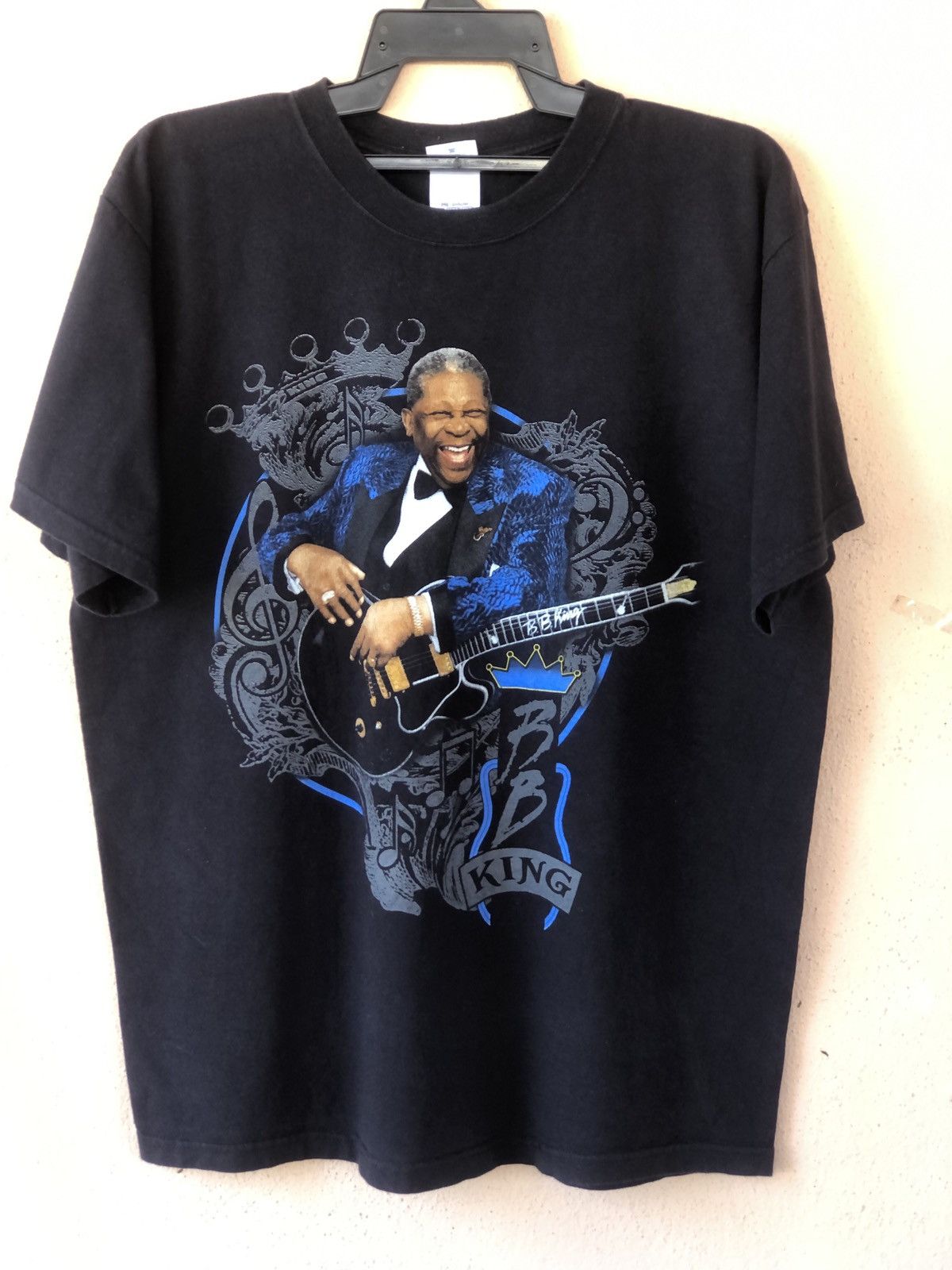 Band Tees × Vintage Vintage B B KING Bluesman Tour Tee Size US L / EU 52-54 / 3 - 1 Thumbnail