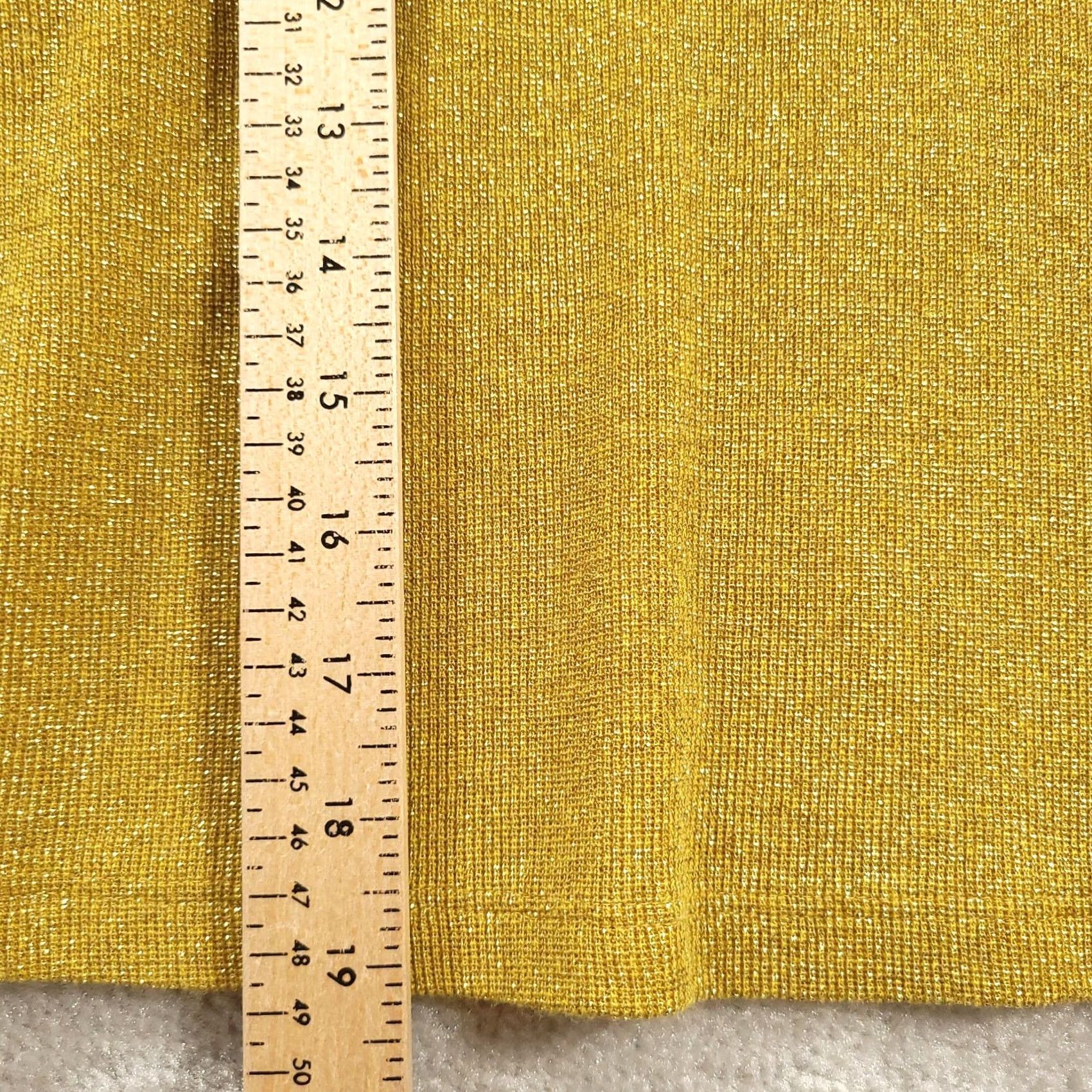 Vintage Vintage You Babes Top Medium Yellow Shimmer Crew Neck Long Sleeve Made in USA Size M / US 6-8 / IT 42-44 - 6 Thumbnail