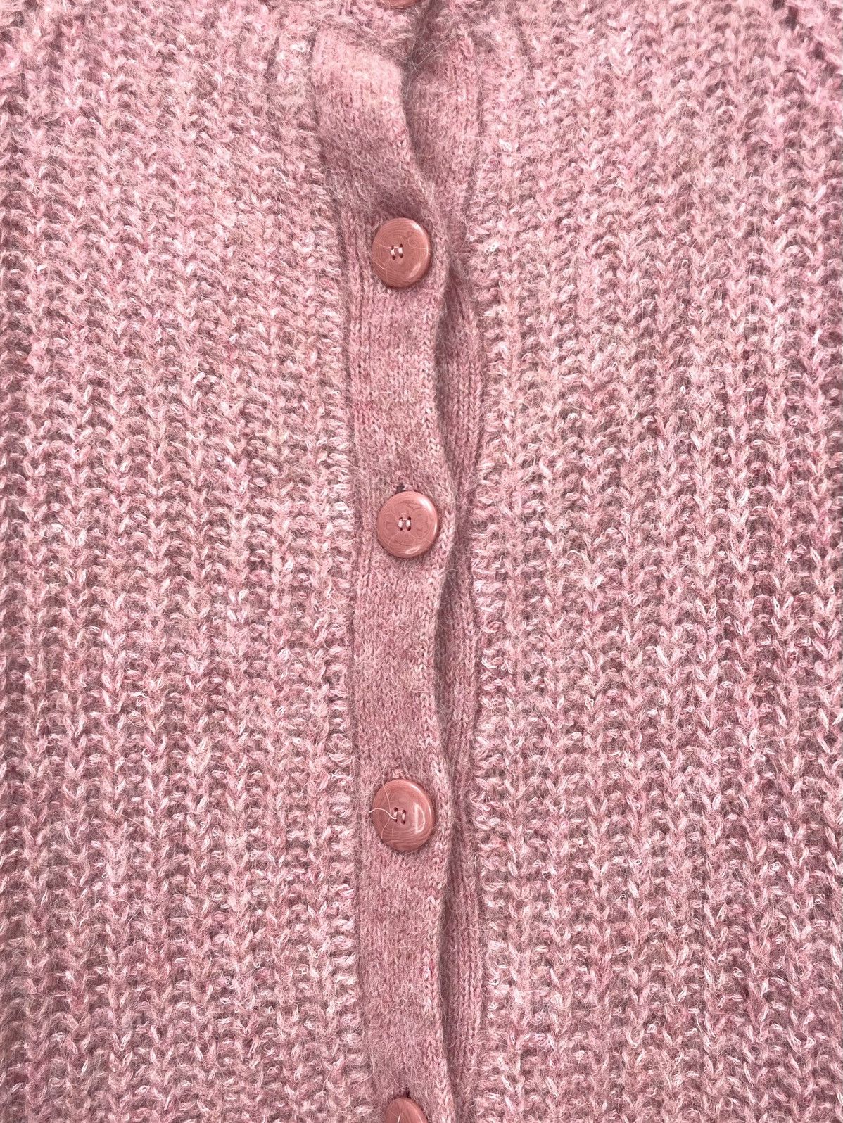 Sezane La Maille Sézane Pink Alpaca Blend Button-Up Raglan Cardigan Size XS / US 0-2 / IT 36-38 - 11 Thumbnail