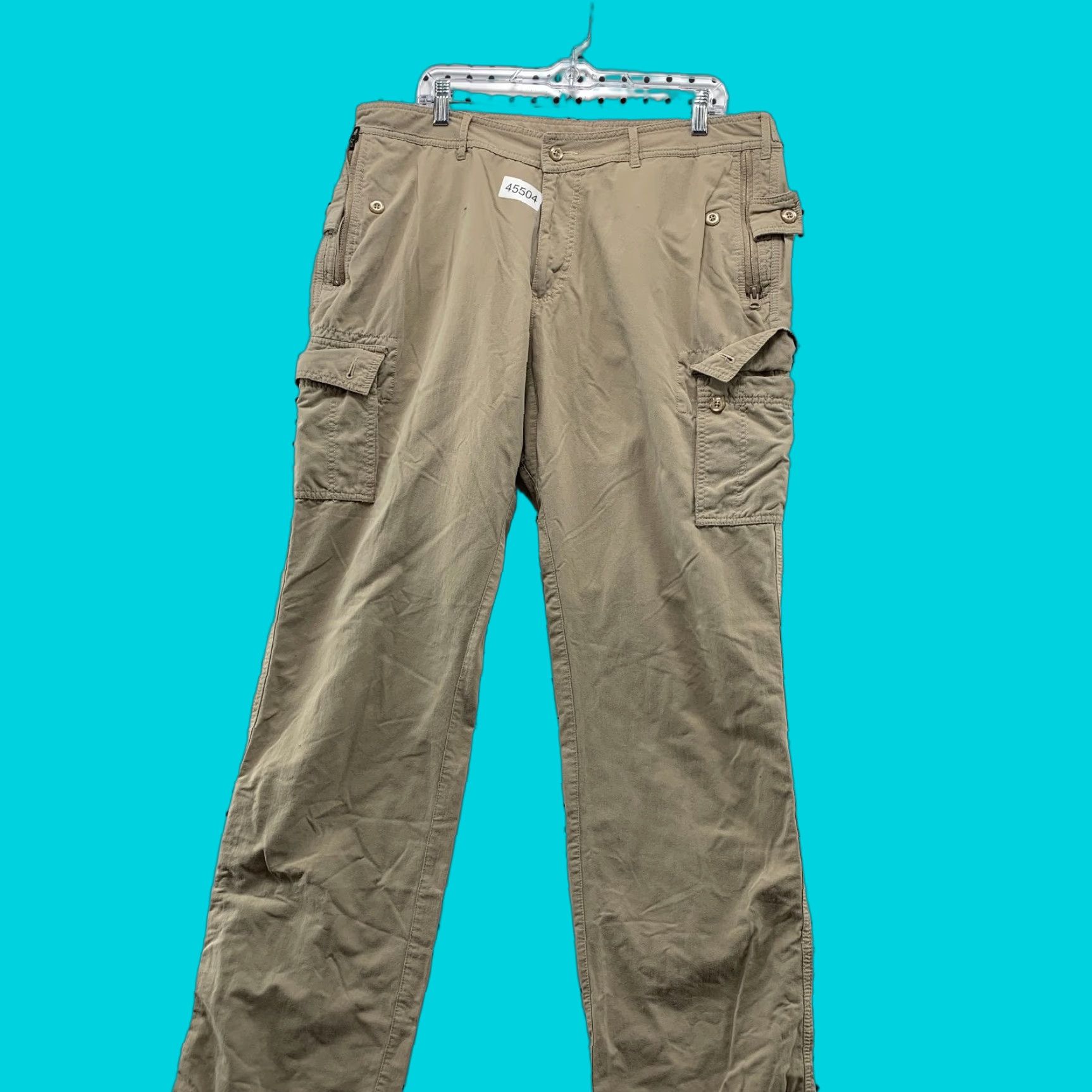 Vintage Clothing Arts Pants Mens Beige 38x34 P Cubed Pick Pocket Proof Business Travel Pants Size US 38 / EU 54 - 1 Thumbnail