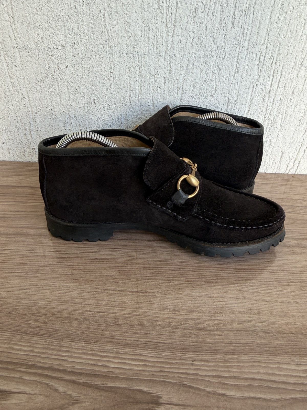 Gucci Horsebit lug sole ankle boots Size US 6 / EU 39 - 11 Thumbnail