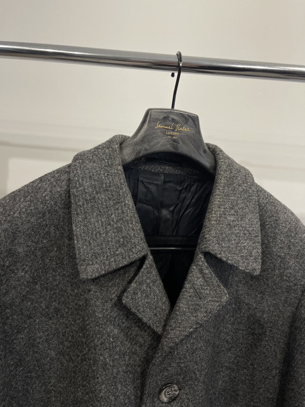 Vintage Vintage Sundermann Wool Overcoat Gray Tweed Kynoch Men's XXL Size US XXL / EU 58 / 5 - 3 Thumbnail