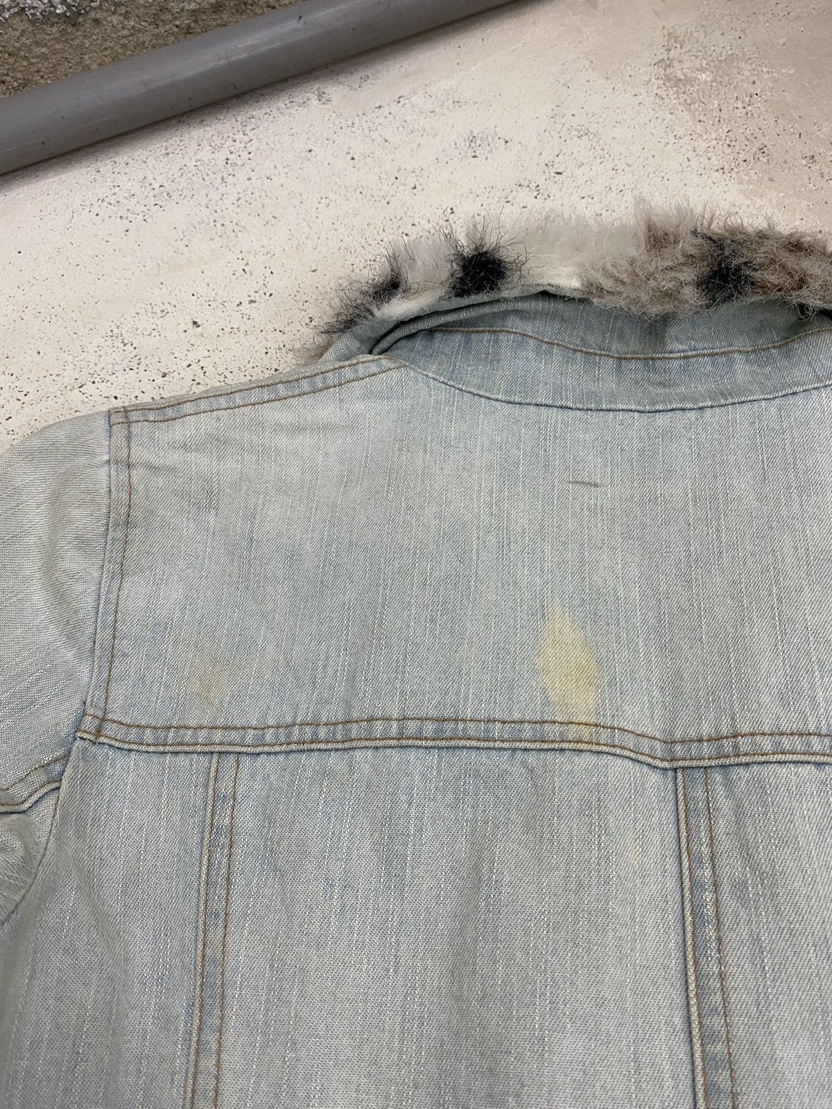 GOSTAR DE FUGA Parka Japan Jacket Jean Fur Winter Dirty Light Blue Jean Size US S / EU 44-46 / 1 - 12 Thumbnail