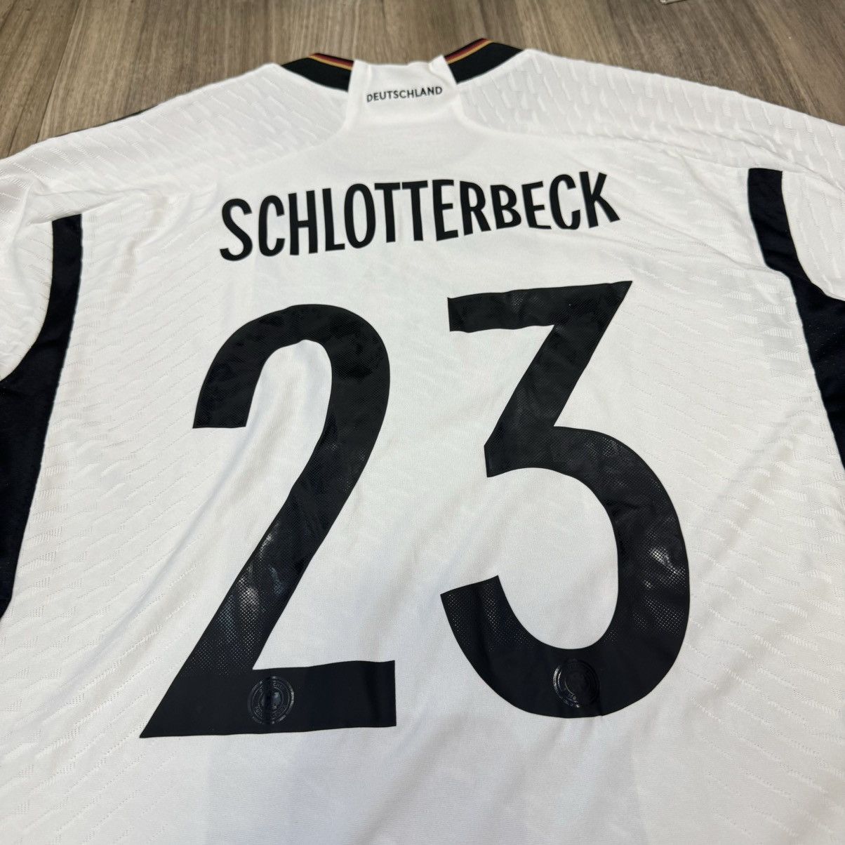 Adidas Germany WC2022 player issue home shirt #23 Schlotterbeck Size US XL / EU 56 / 4 - 4 Thumbnail