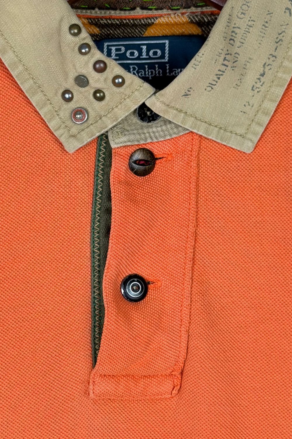 Polo Ralph Lauren ss12 PRL “Custom Repair / Studded Collar” LS Rugby - L Size US L / EU 52-54 / 3 - 4 Thumbnail