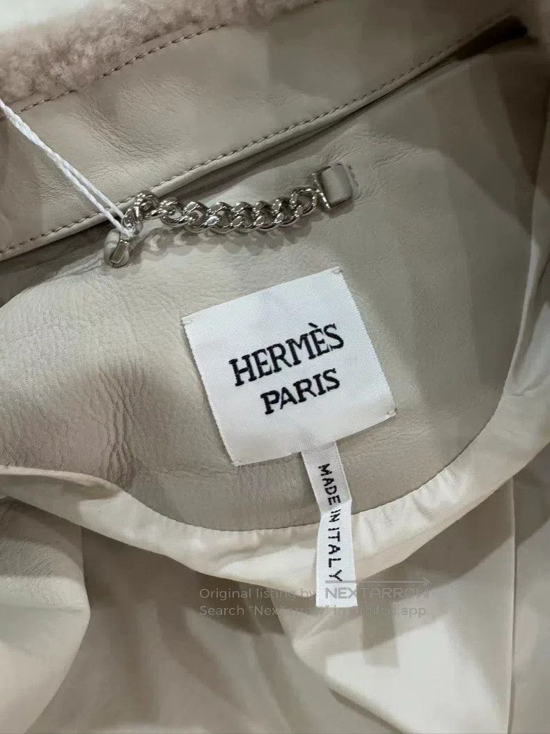 Hermes Hermes Calfskin leather jacket Size XS / US 0-2 / IT 36-38 - 4 Thumbnail