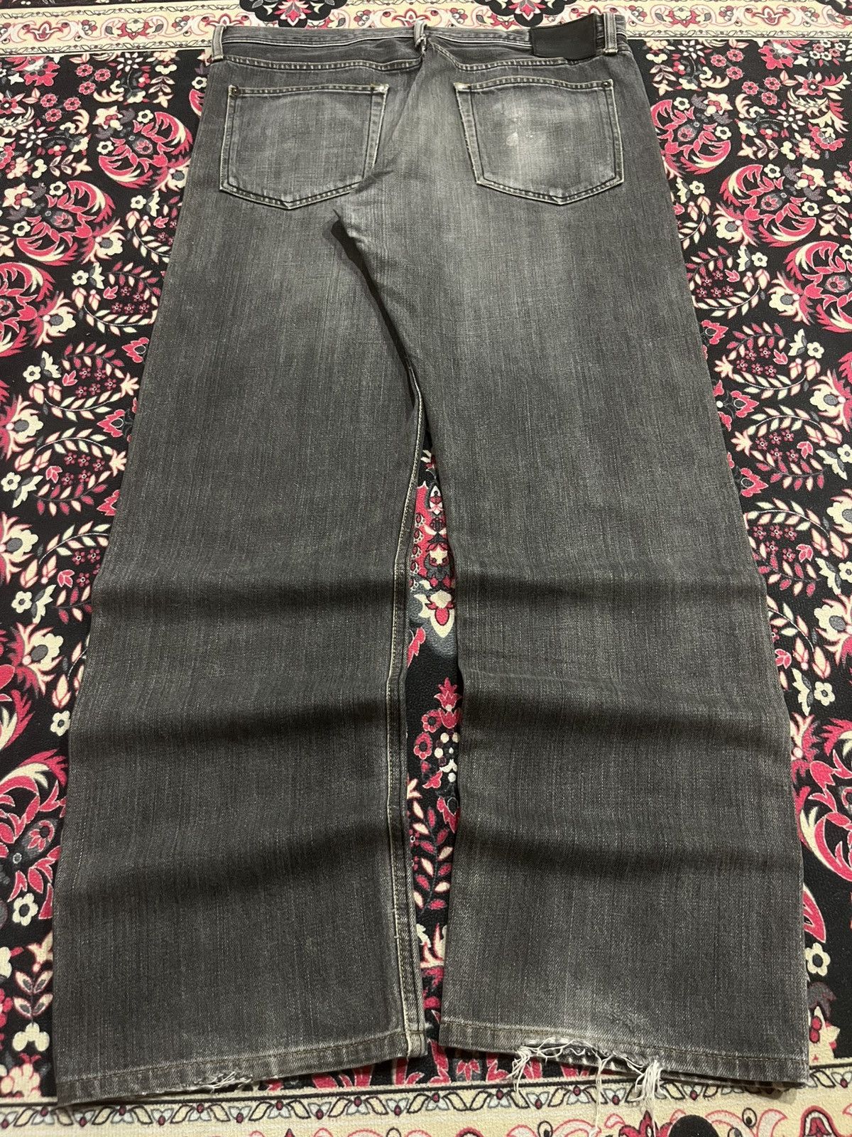 Paul Smith ⚡️Loose Fit⚡️Vintage Designer Paul Smith Black Faded Jeans Size US 34 / EU 50 - 3 Thumbnail