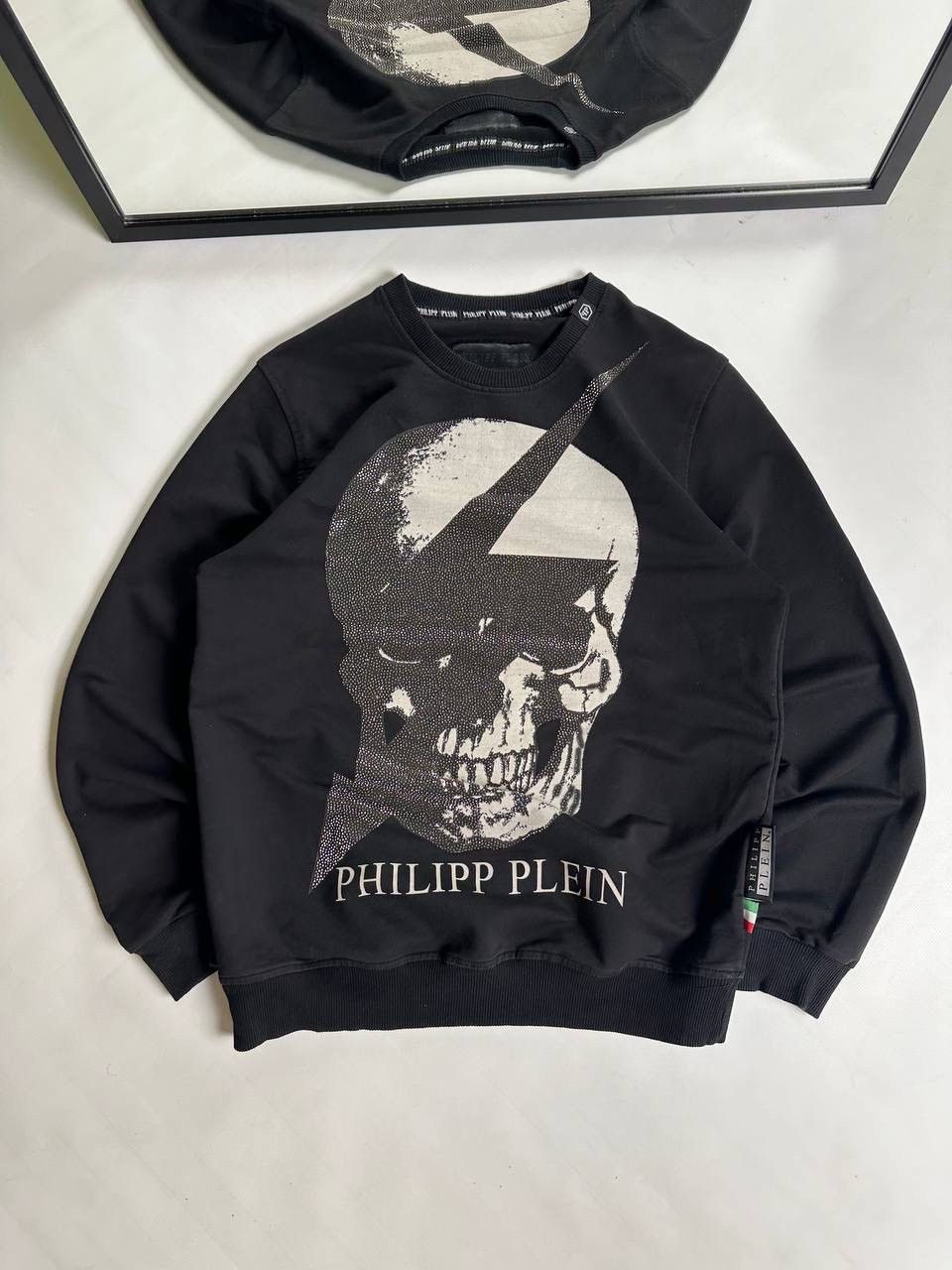 Philipp Plein Philipp Plein Skull Black Sweatshirt Gothic Size US M / EU 48-50 / 2 - 1 Thumbnail