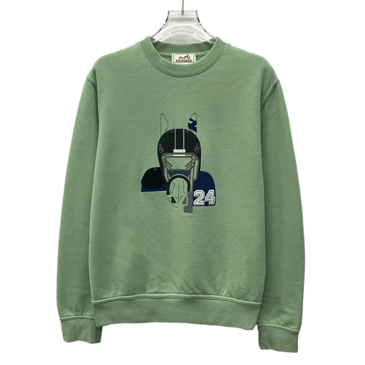 Hermes Hermès Sweatshirt – Green Animal Print (Size XS) Size XS / US 0-2 / IT 36-38 - 1 Thumbnail