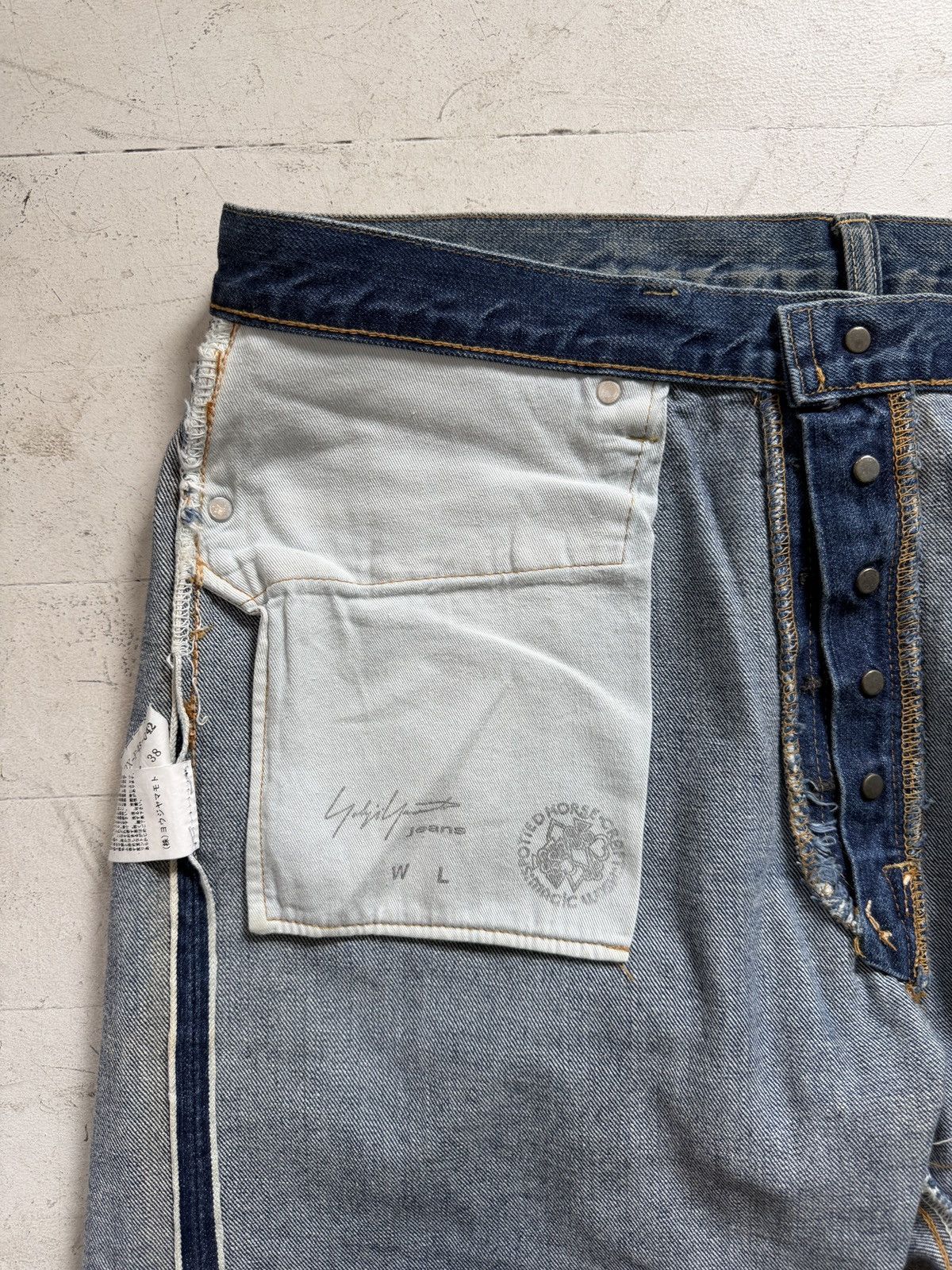 Yohji Yamamoto Yohji Yamamoto x Spotted Horse Silver Foiled Jeans Size US 38 / EU 54 - 5 Thumbnail