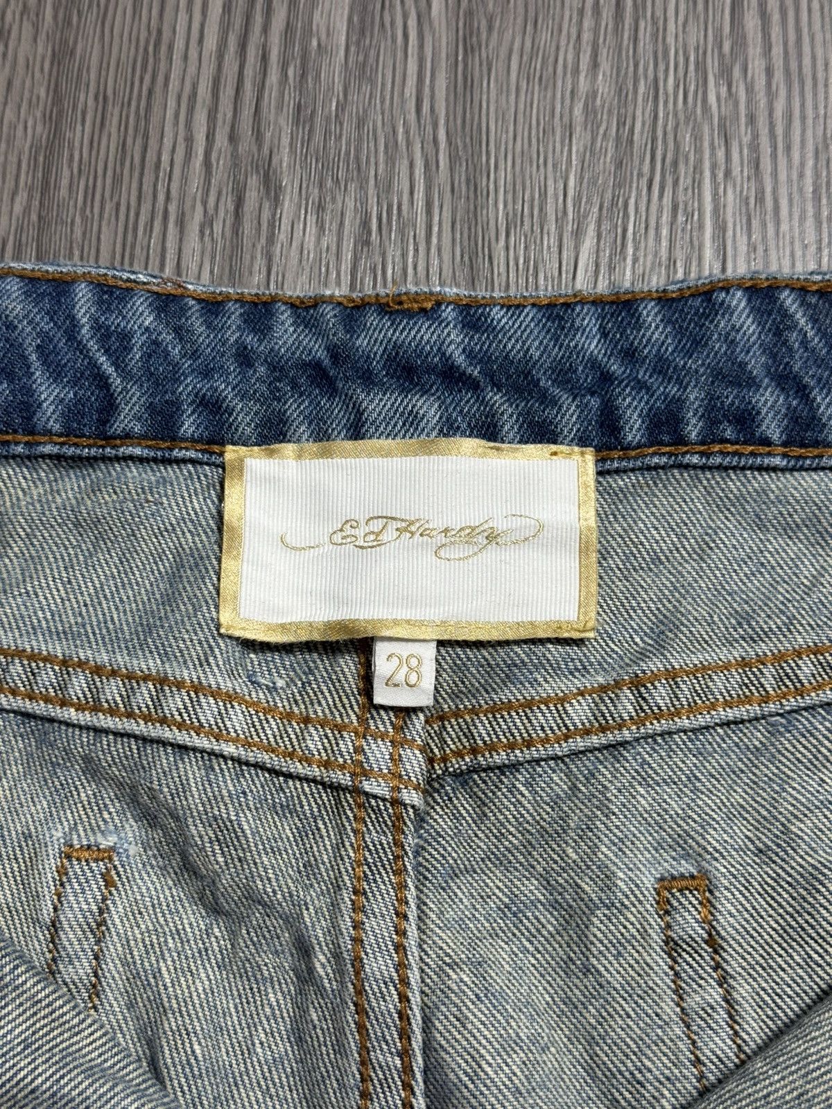 Ed Hardy 💥RARE💥Ed Hardy Vintage Y2K Denim Size US 30 / EU 46 - 5 Thumbnail