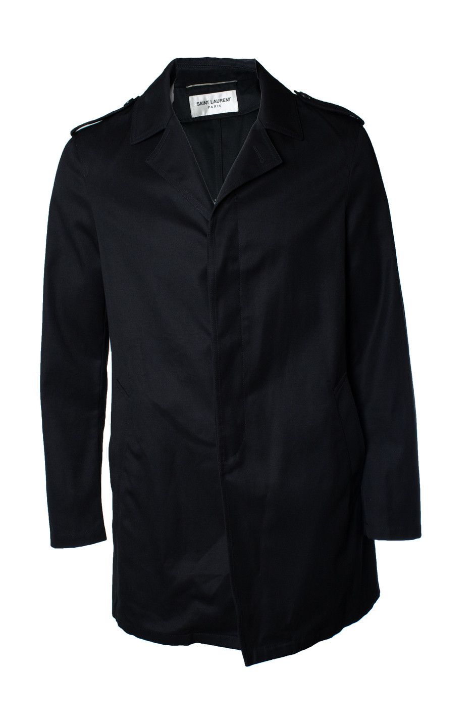 Saint Laurent Paris Saint Laurent, black cotton mix trench coat 2019 Size US L / EU 52-54 / 3 - 1 Thumbnail