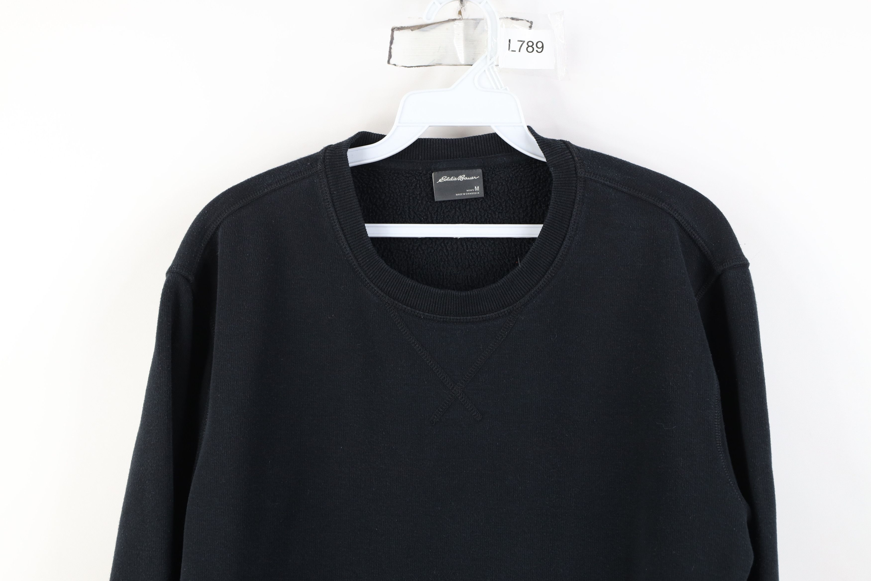 Eddie Bauer Vintage Y2K Eddie Bauer Blank Crewneck Sweatshirt Black Size US M / EU 48-50 / 2 - 2 Thumbnail