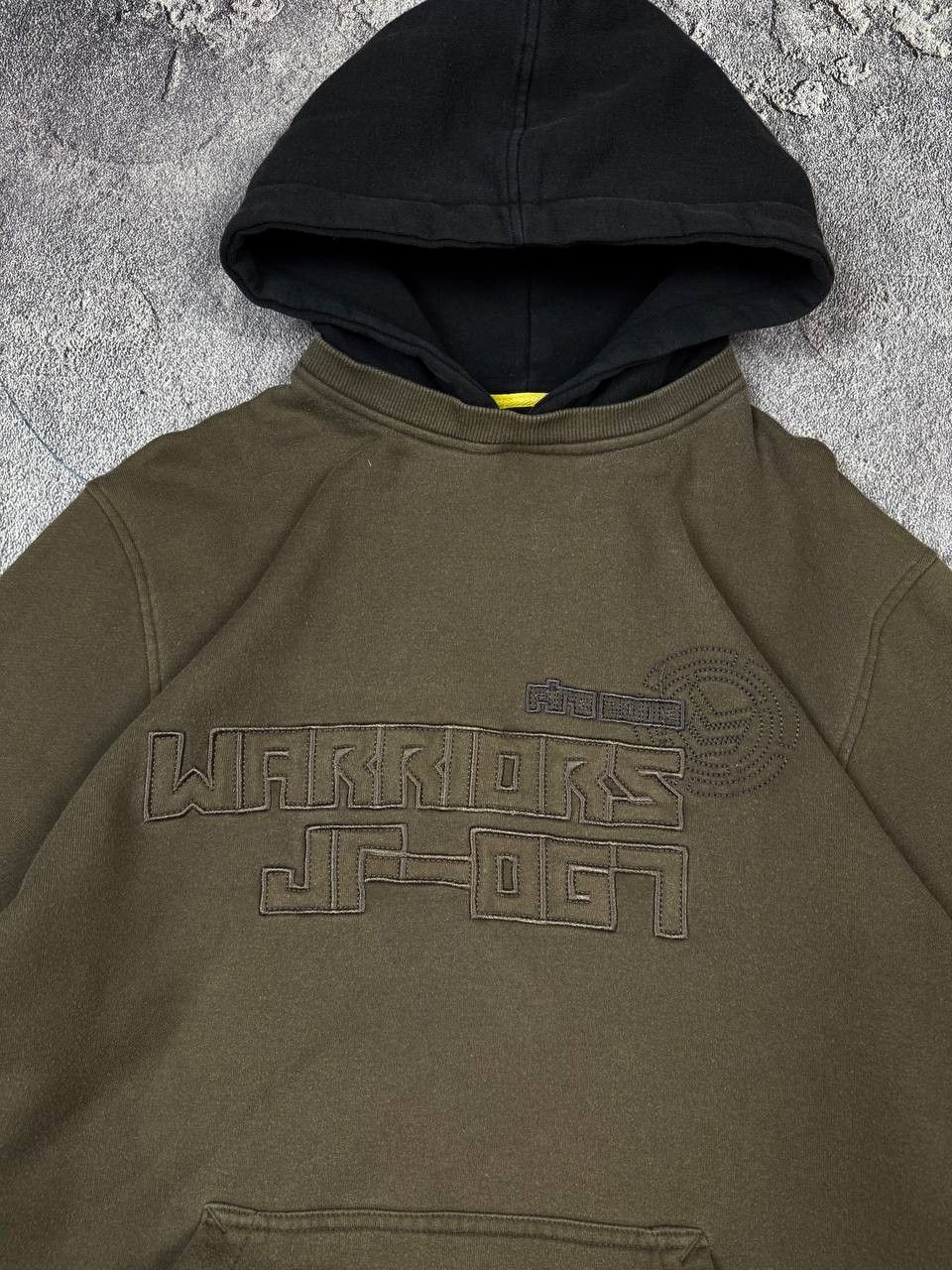 If Six Was Nine Y2K 2000s Military Style Grunge Khaki Hoodie Streetwear Size US XL / EU 56 / 4 - 4 Thumbnail