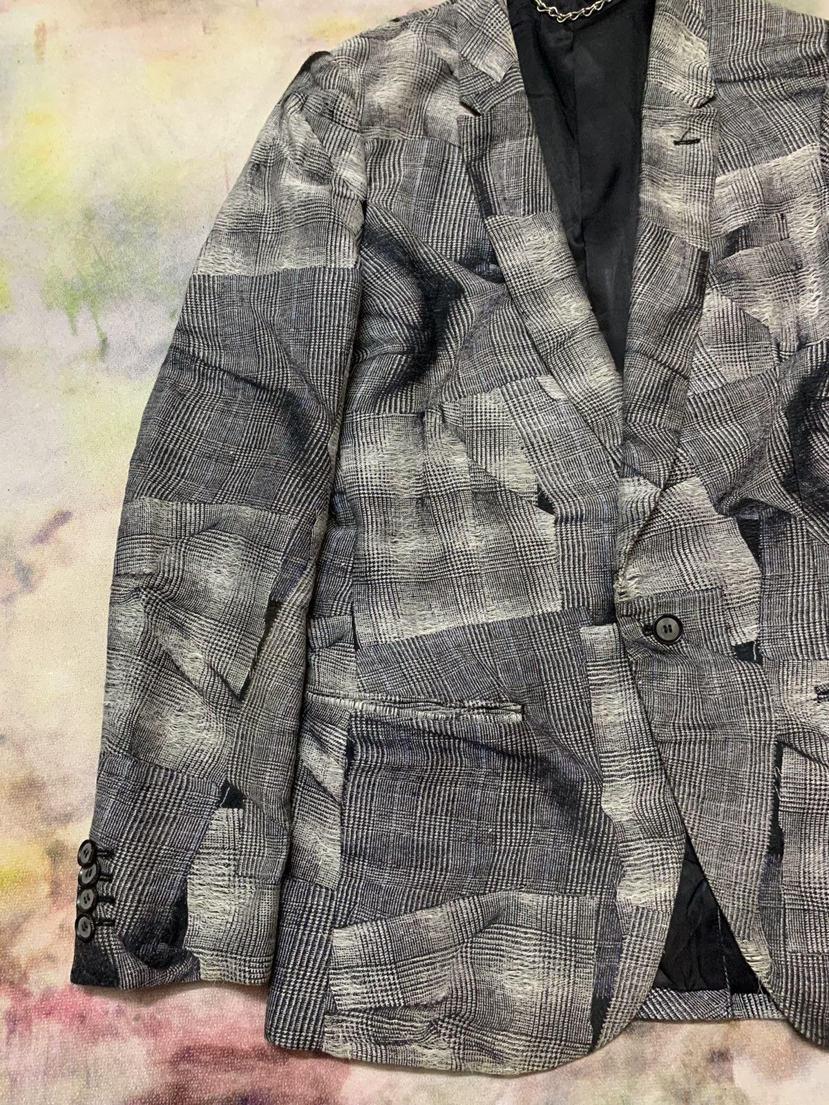 Maison MIHARA YASUHIRO SS10 MIHARAYASUHIRO ‘Scab’ Distressed Single Blazer Size US M / EU 48-50 / 2 - 3 Thumbnail