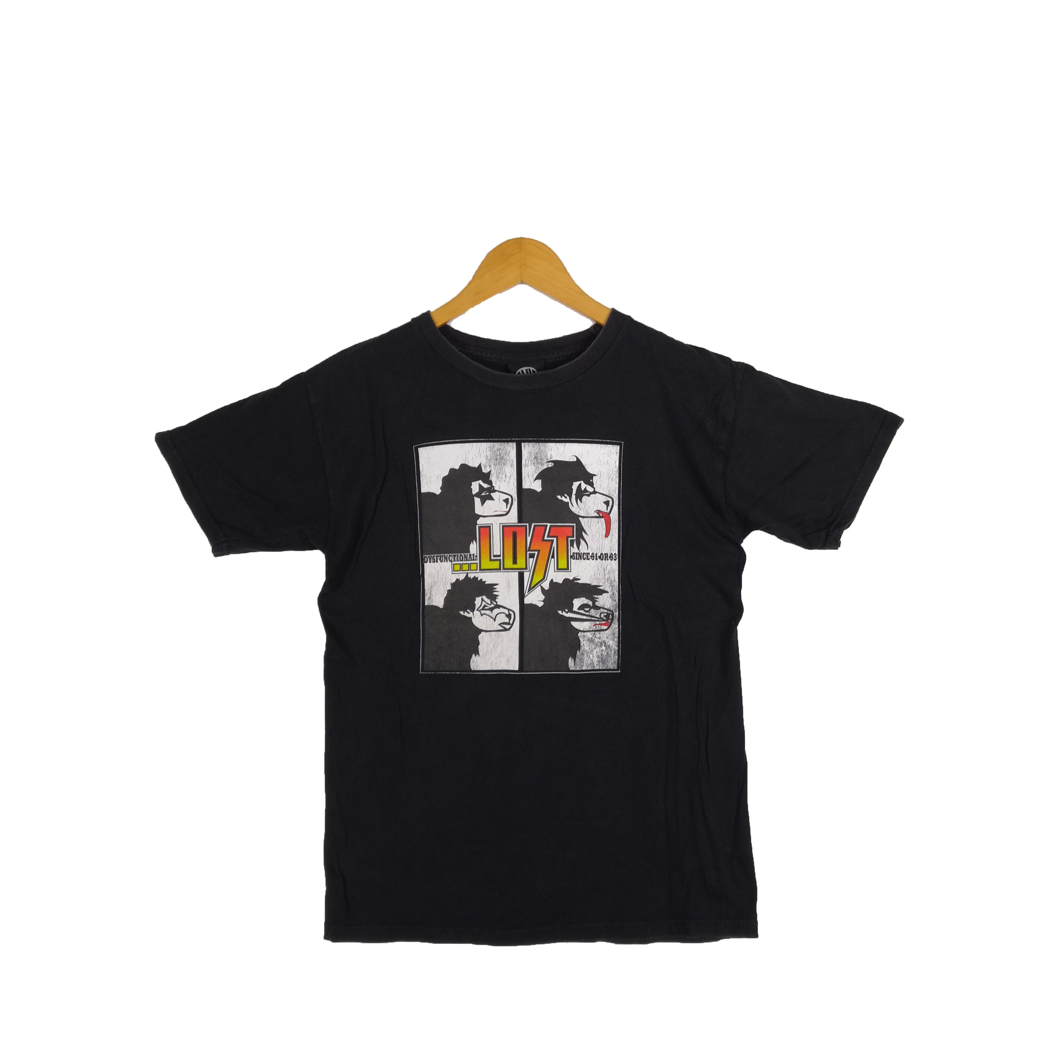 Y2K Dyfunctional LOST alike Gorilaz X Kiss Band T-Shirt