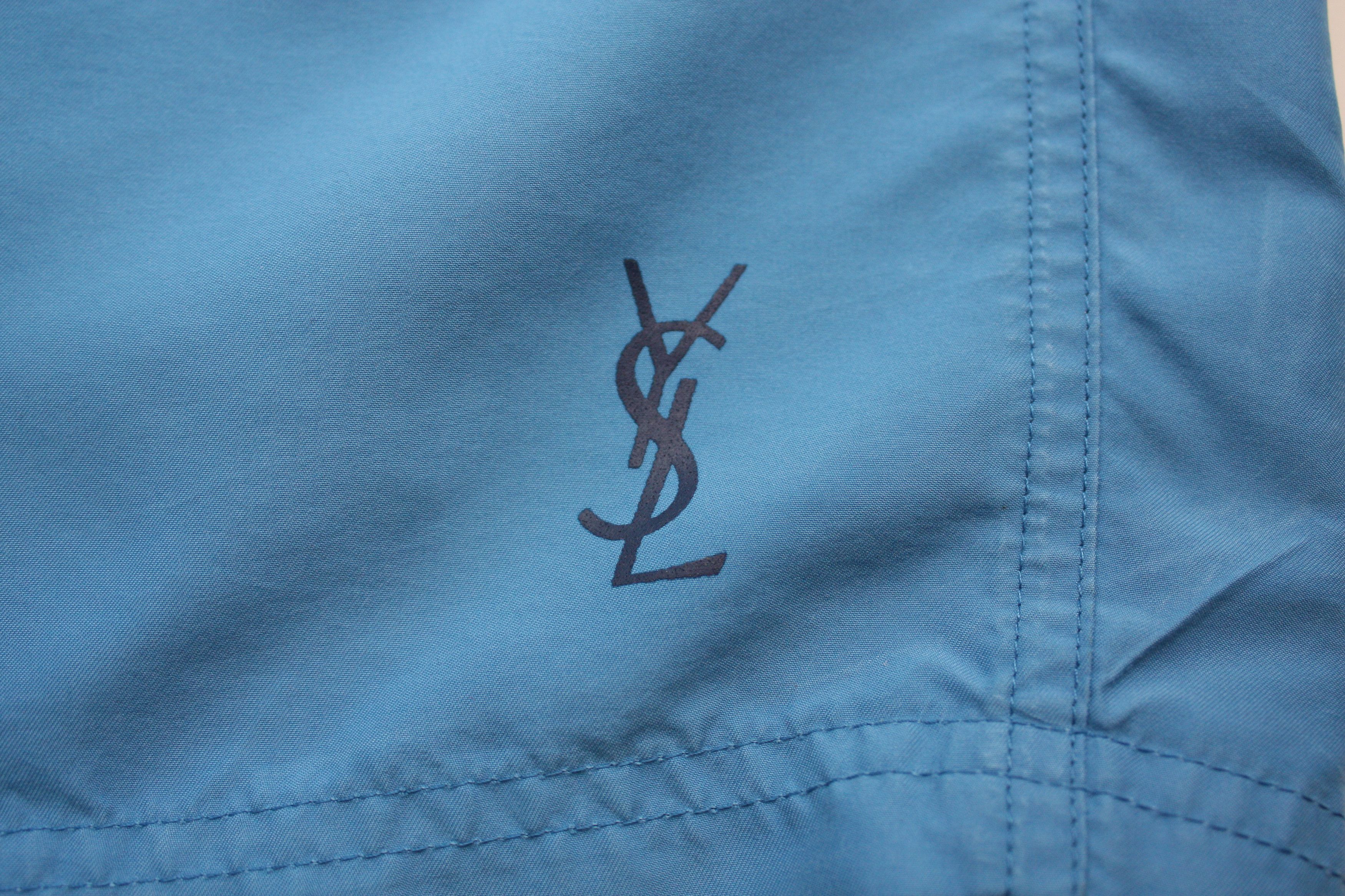 Yves Saint Laurent Yves Saint Laurent Vintage Blue Swim Shorts Men's XL Size US 34 / EU 50 - 4 Thumbnail