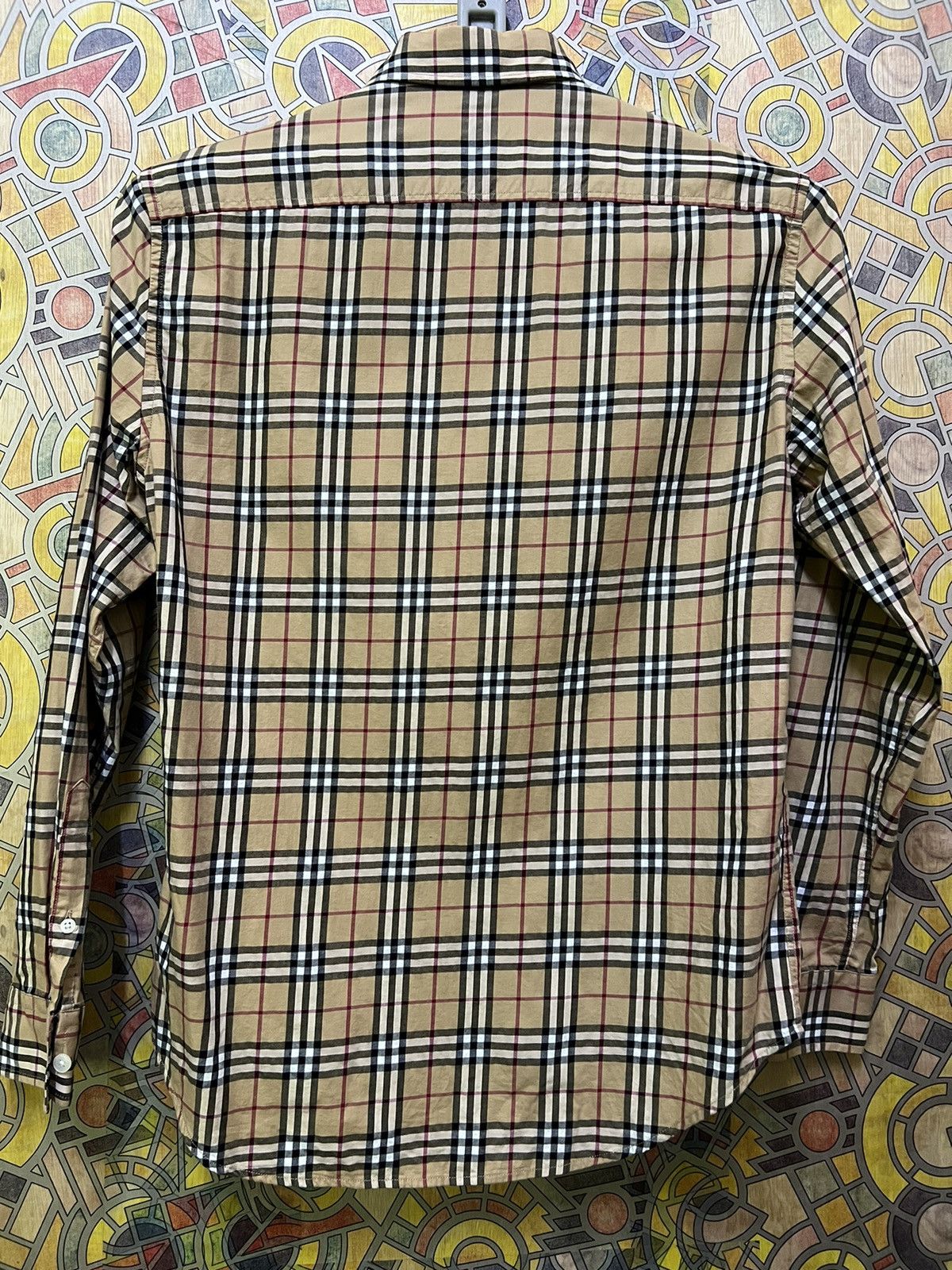 Burberry Burberry Somerton Nova Check Long Sleeve Shirt Men's Small Size US M / EU 48-50 / 2 - 9 Thumbnail