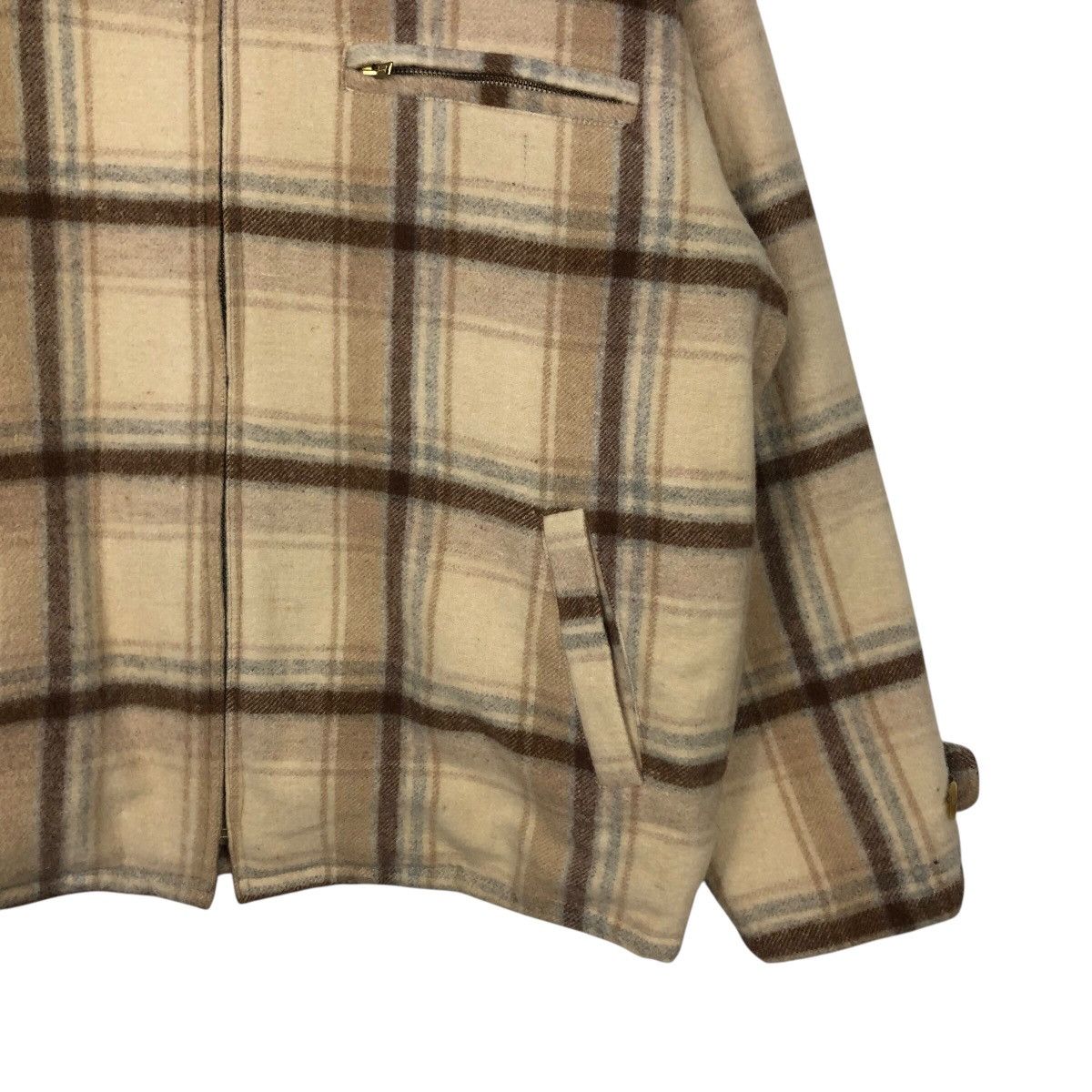 Japanese Brand 📌Vintage Chore Zipper Jacket Buckle Bourbon House Tartan Size US M / EU 48-50 / 2 - 6 Thumbnail