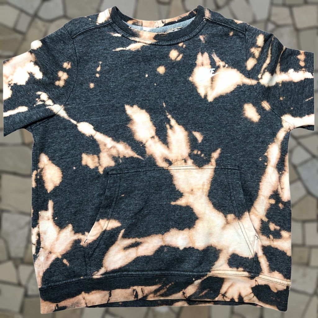 Nike Nike Womens Sweatshirt Hoodie S Crewneck Pockets Tie Dye Acid Wash Gray Cotton Blend Fleece 1 Of 1 Custom Modern Activewear Mens Womens Girls Boys Size S / US 4 / IT 40 - 1 Thumbnail