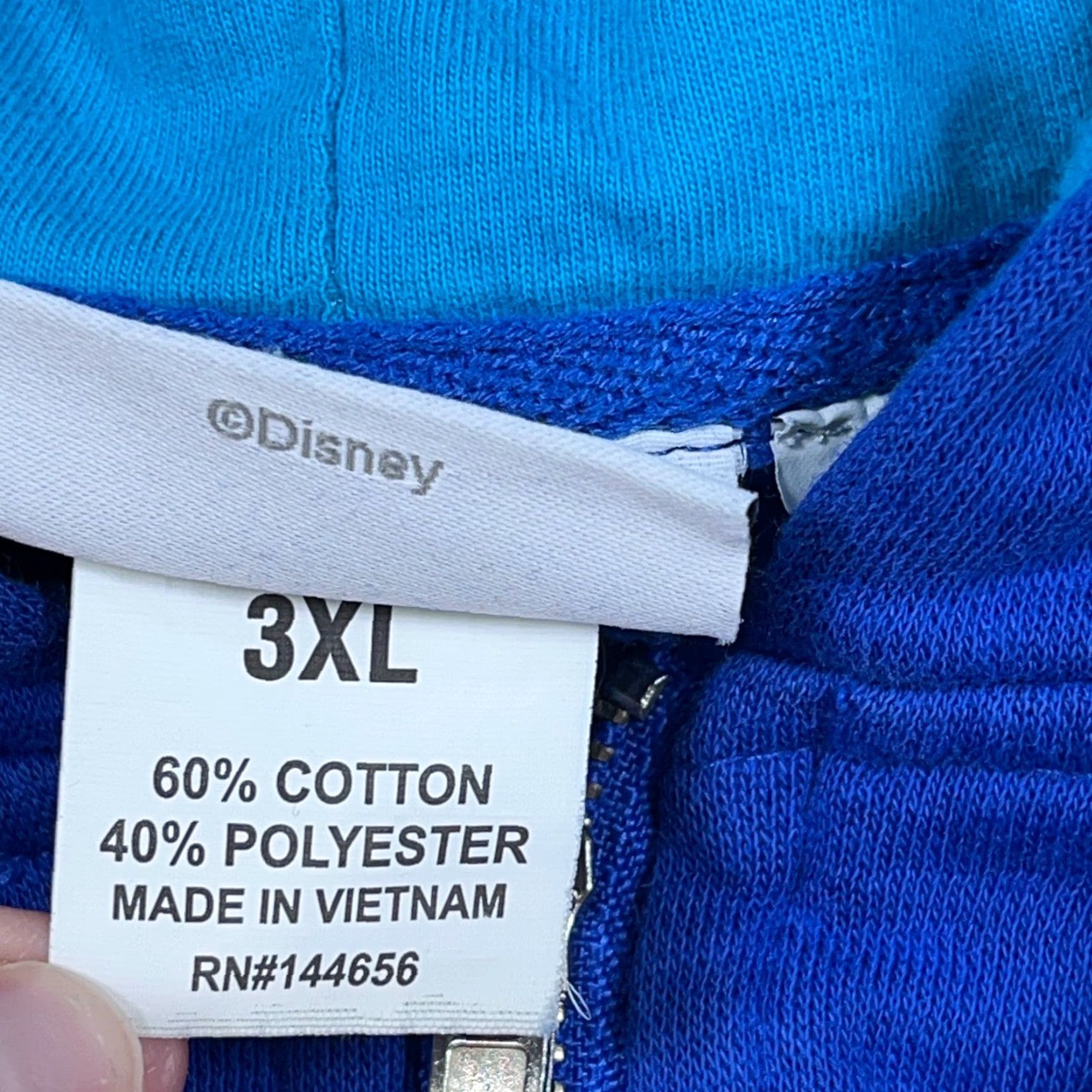 Disney Walt Disney World Hoodie Men 3XL Blue Full Zip Sweatshirt Jacket 2020 Adult Disney Hoodie Blue 3XL Men Mickey 90s Cartoon Retro Full Zip Graphic Print Size US XXL / EU 58 / 5 - 6 Thumbnail