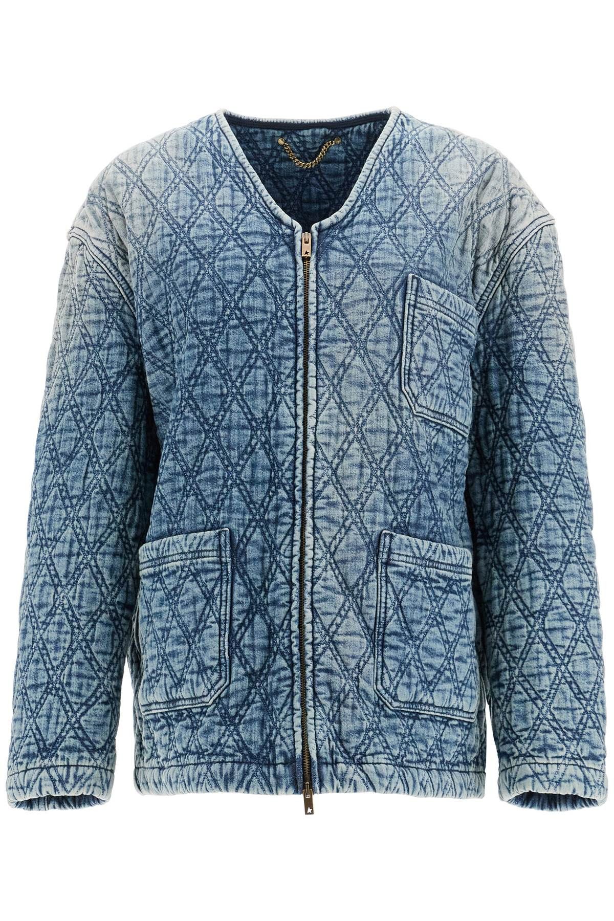 Golden Goose GOLDEN GOOSE Quilted Denim Jacket Size S / US 4 / IT 40 - 1 Thumbnail