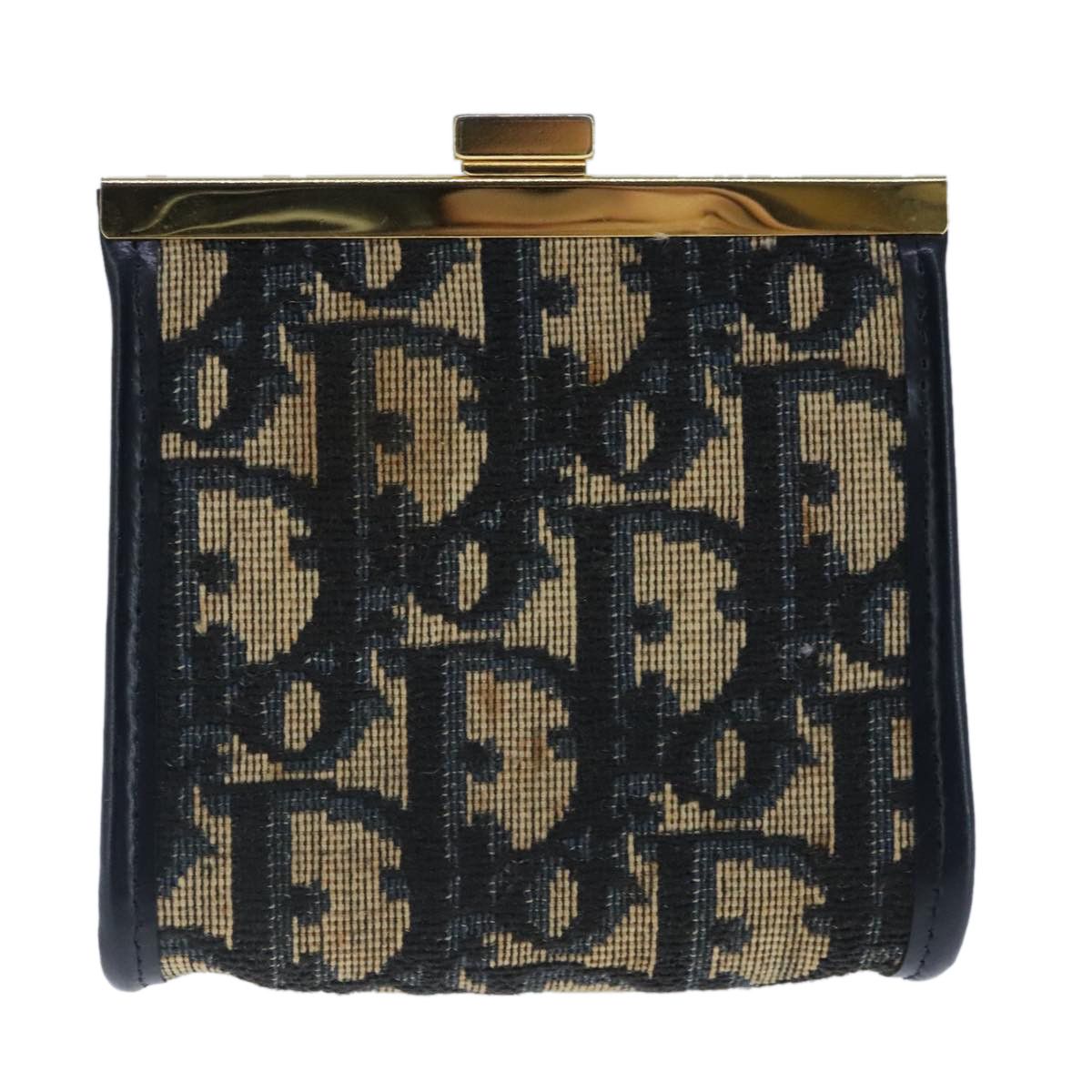 Dior Navy Canvas Wallet (Pre-Owned) Size ONE SIZE - 1 Thumbnail