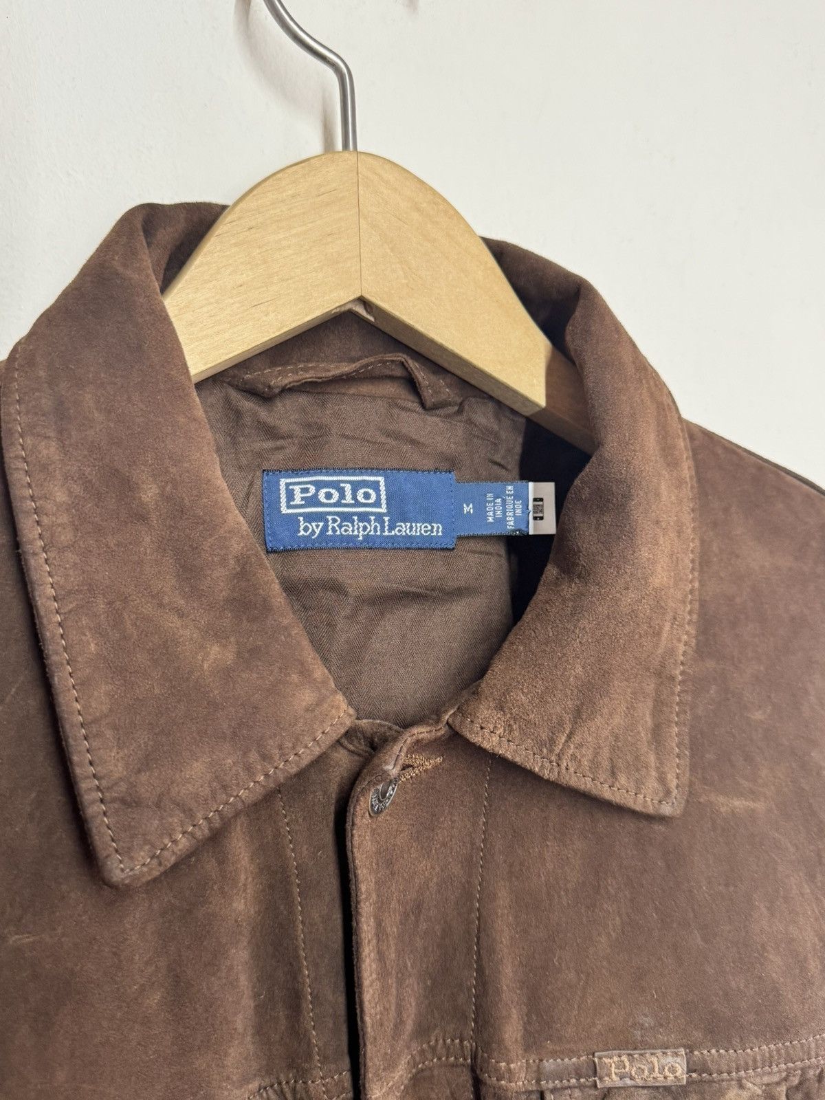 Polo Ralph Lauren Polo Ralph Lauren Goat Suede Trucker Jacket Tobacco Brown Size US M / EU 48-50 / 2 - 3 Thumbnail