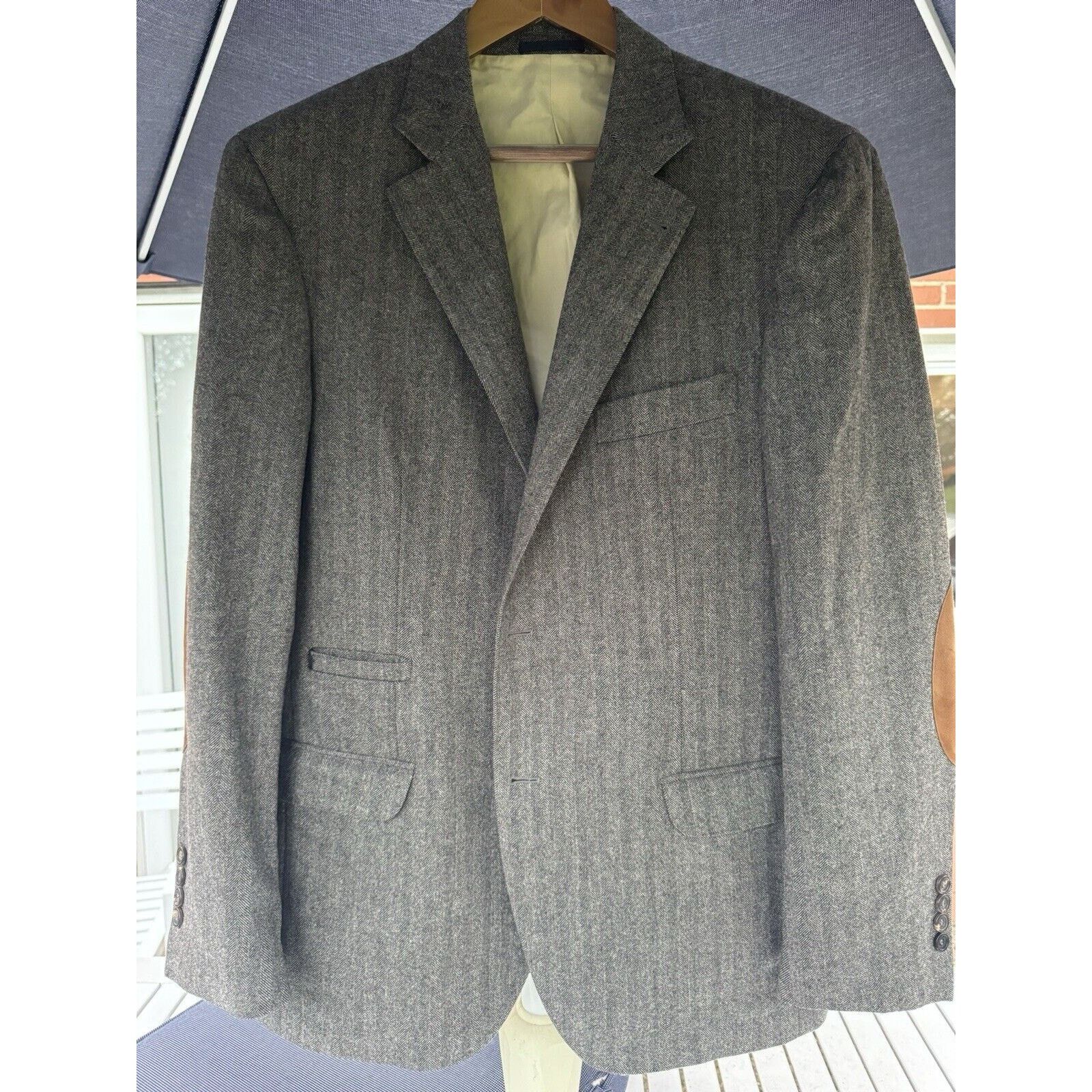Brunello Cucinelli Herringbone Tweed Sport Jacket 54/44R