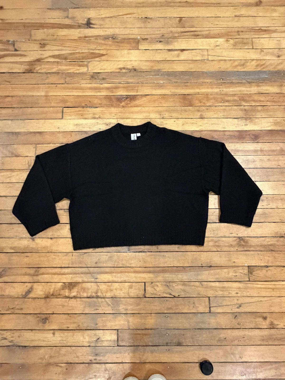 Bare Knuckles bare knuckles style black boxy cropped sweater | Grailed