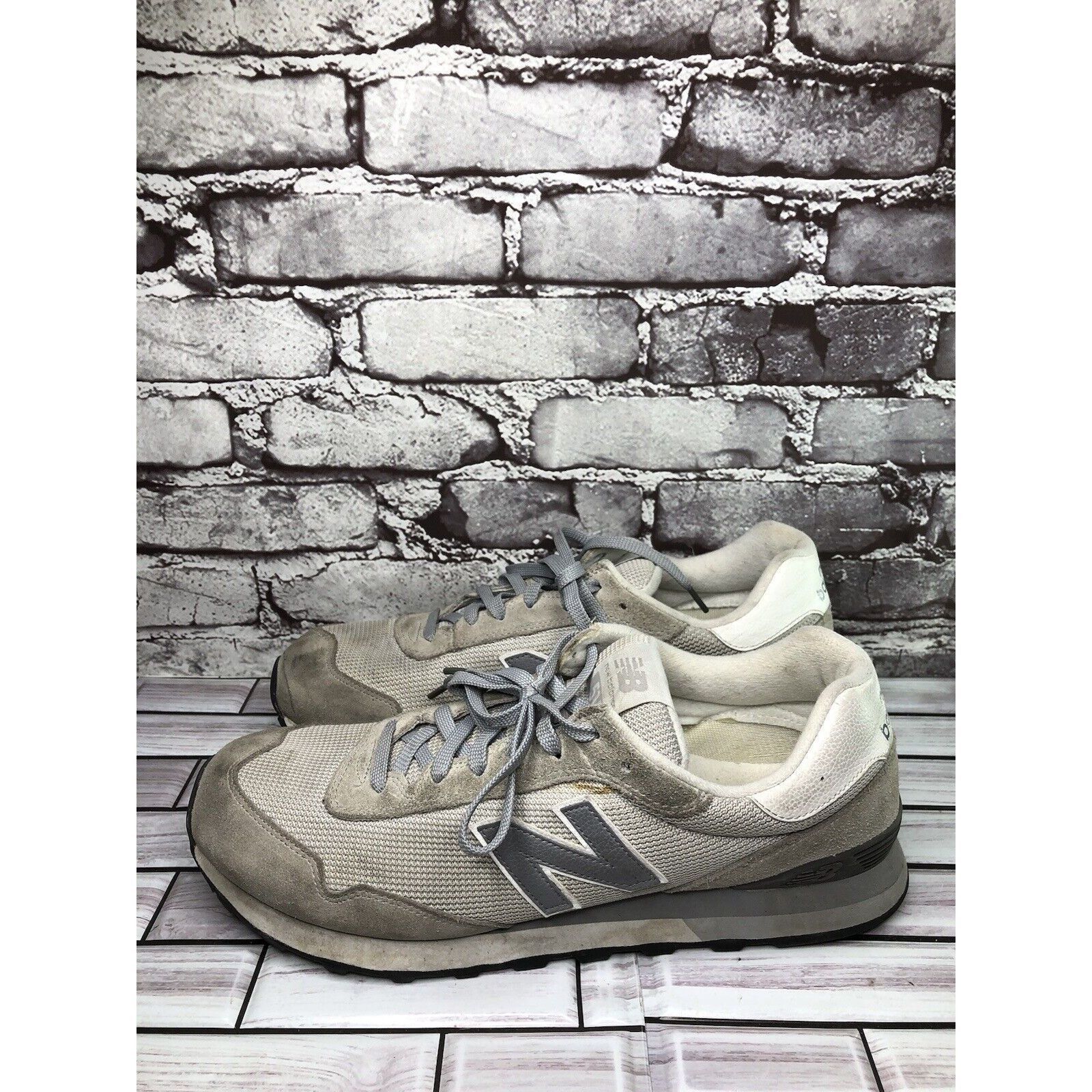 New Balance New Balance 515 Gray Synthetic Classic Lace Up Running Shoes Size US 14 / EU 47 - 17 Thumbnail