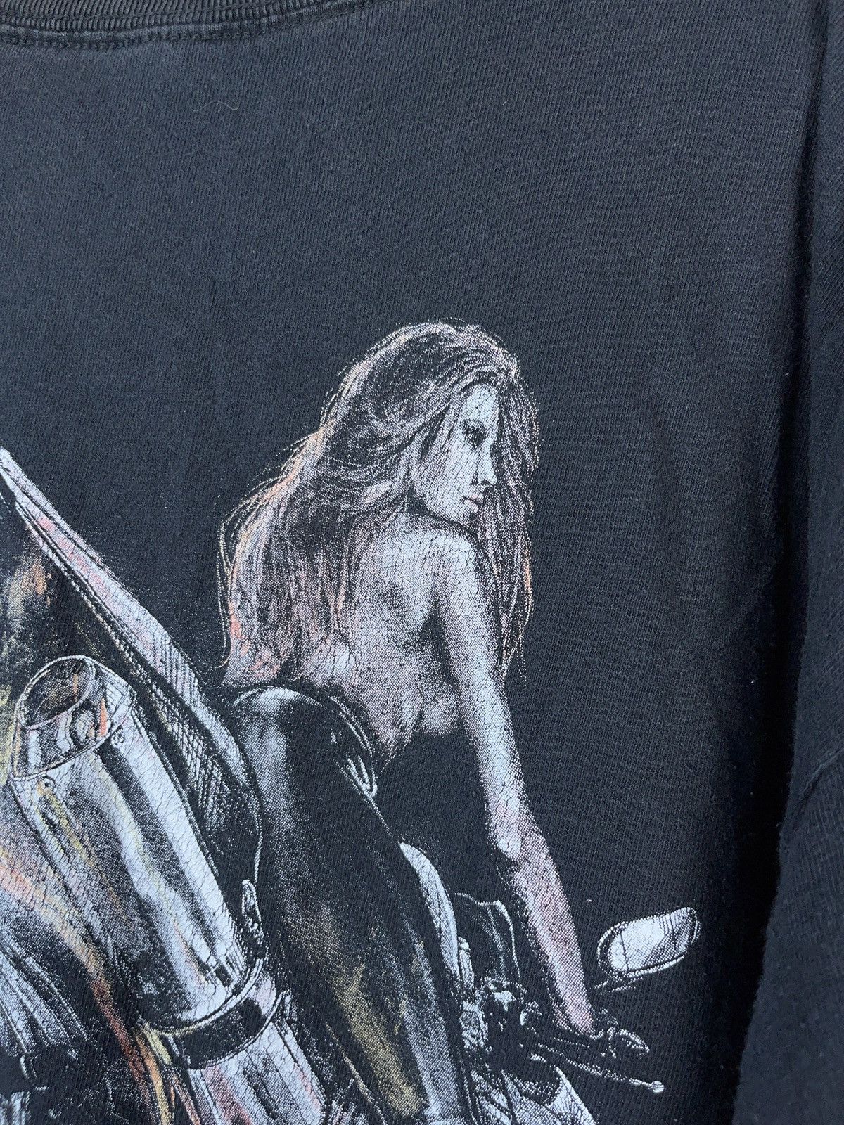 Vintage Vintage 00s lethal threat racing moto t-shirt y2k Size US XL / EU 56 / 4 - 5 Thumbnail