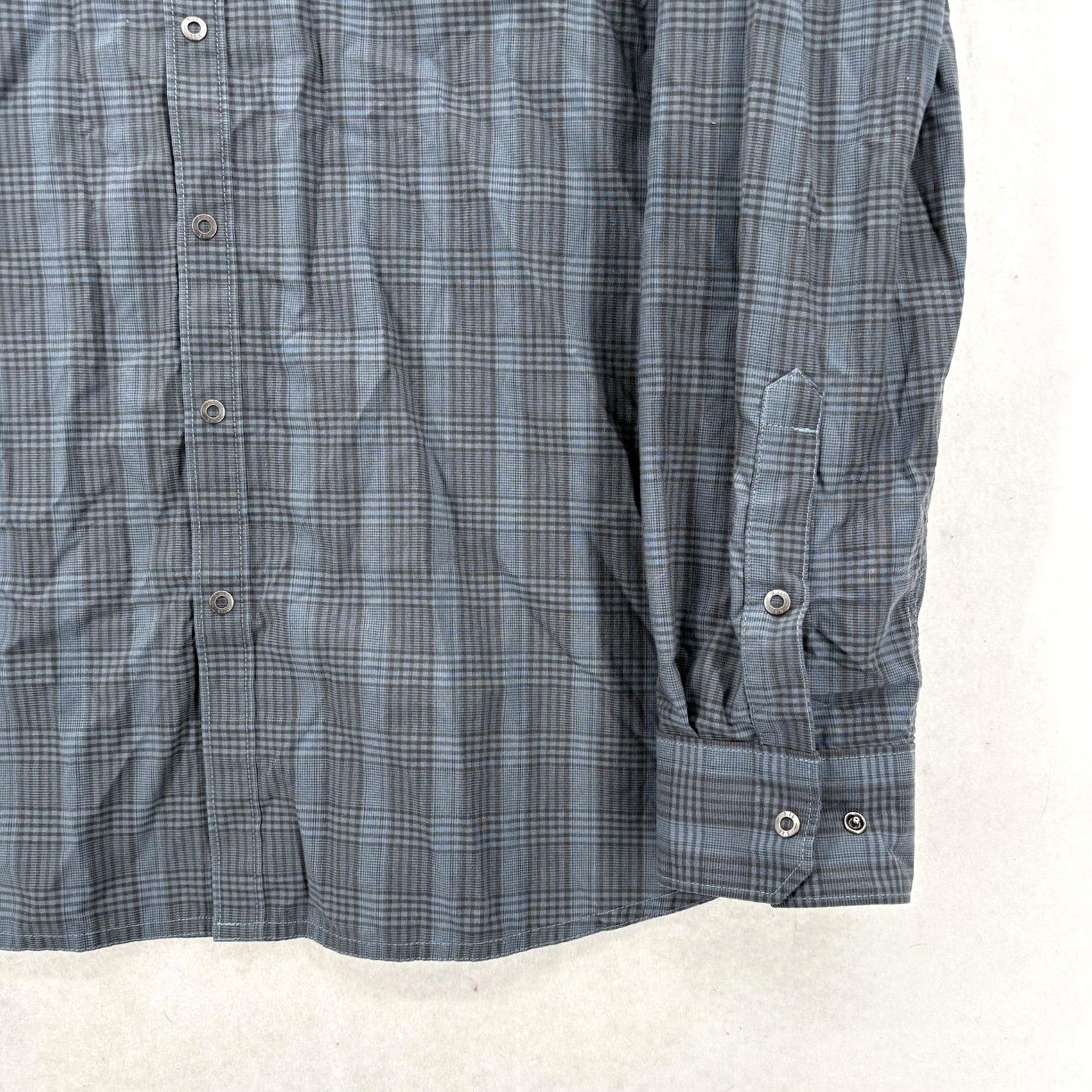 Vintage 5.11 Tactical Echo Long Sleeve Shirt Mens L Gray Plaid Button-Up Snap Pocket Embroidered Casual Fall Cotton Polyester Cotton/Polyester подходят Mens Size US L / EU 52-54 / 3 - 3 Thumbnail