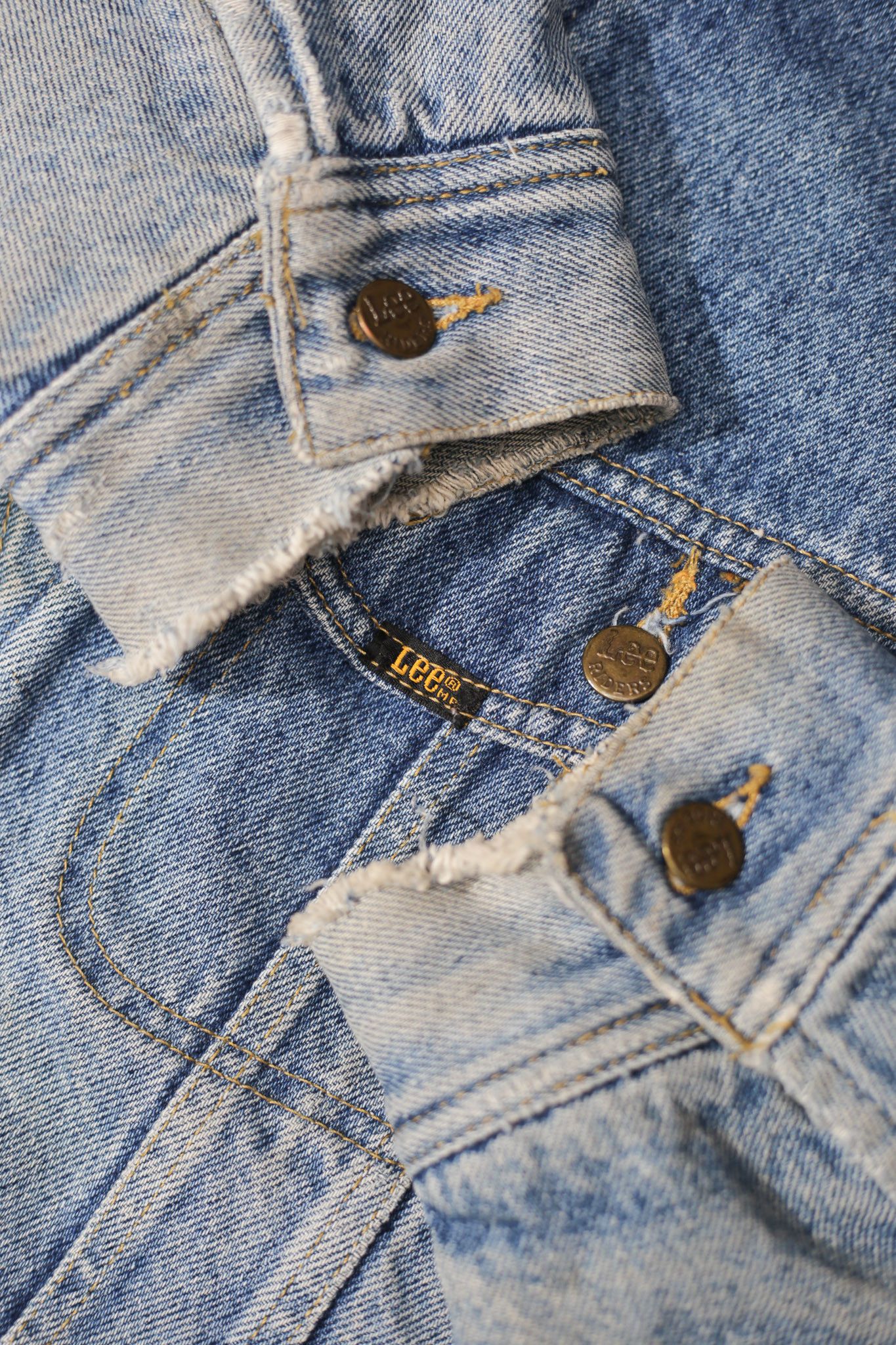 Lee × Vintage 80’s/90's Lee Storm Rider Denim Jacket XXL Size US XXL / EU 58 / 5 - 12 Thumbnail
