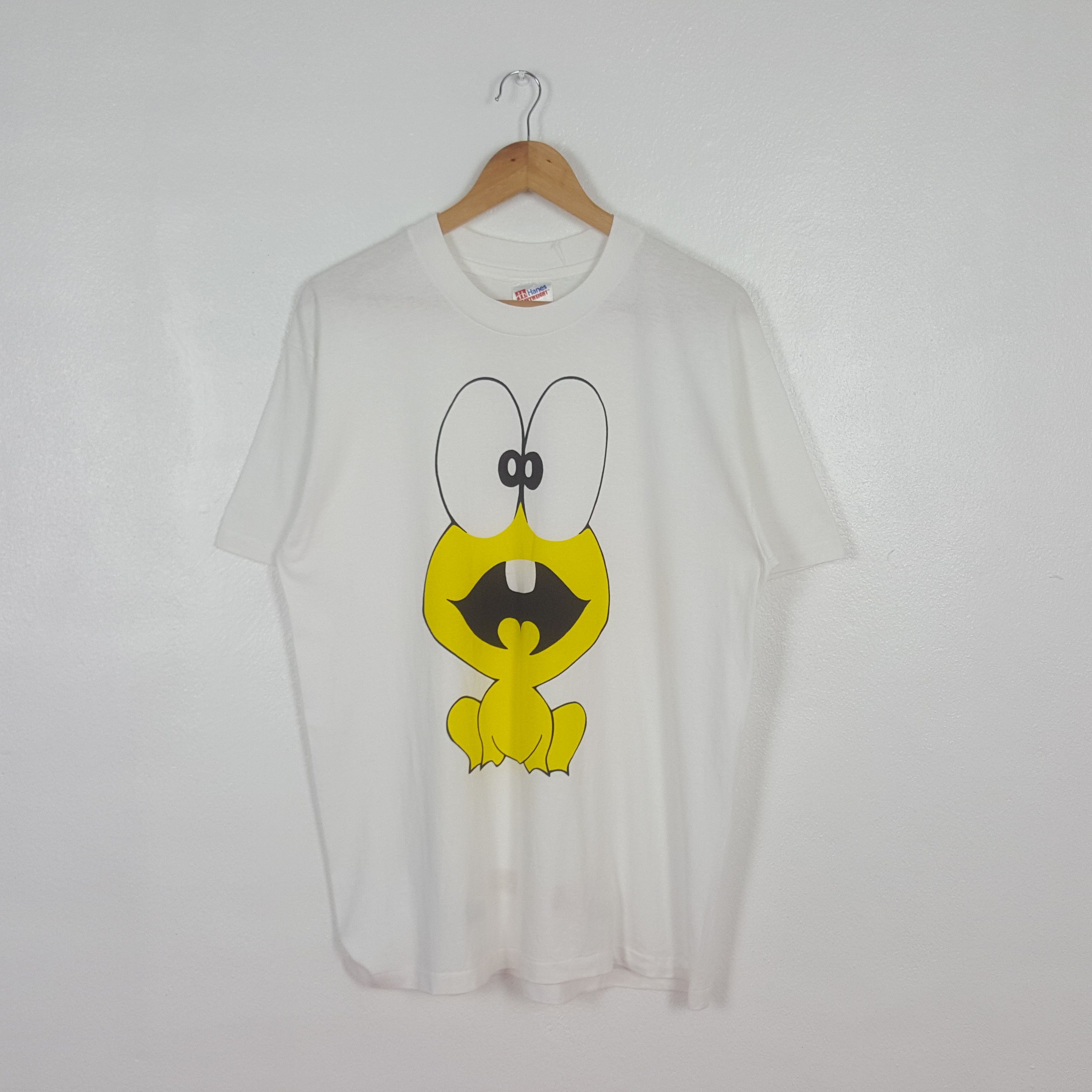 Hanes Vintage Dokonjo Gaeru Japanese 90's Tshirt C312N9 Size US L / EU 52-54 / 3 - 1 Thumbnail