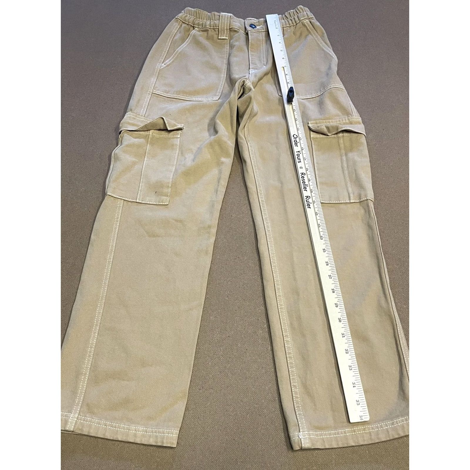 Pacsun Pacsun Cargo Pants Mens Small Khaki Tan Pockets Cotton Canvas Workwear Casual Pants Small Mens Beige Tan Cargo Pants Size US 29 - 6 Thumbnail