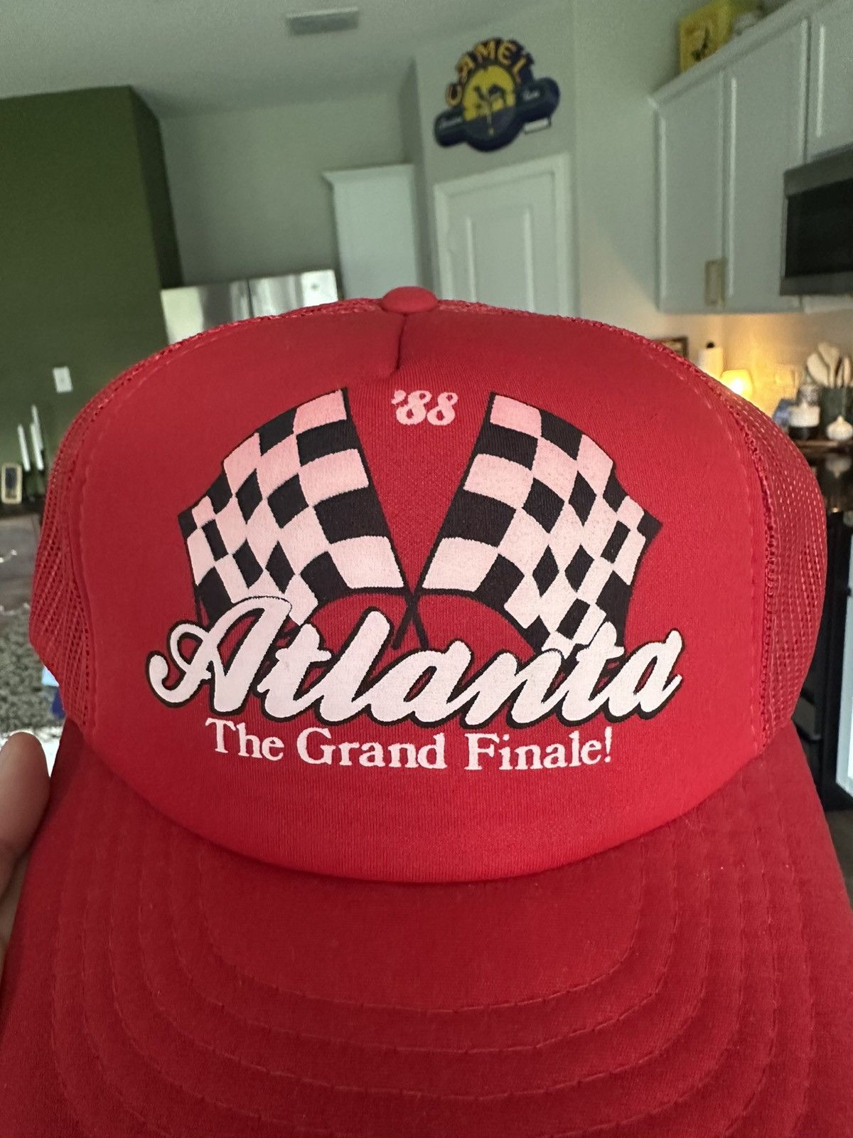 Vintage 1988 Vintage Atlanta Raceway '88 Grand Finale! Trucker Hat Size ONE SIZE - 3 Thumbnail
