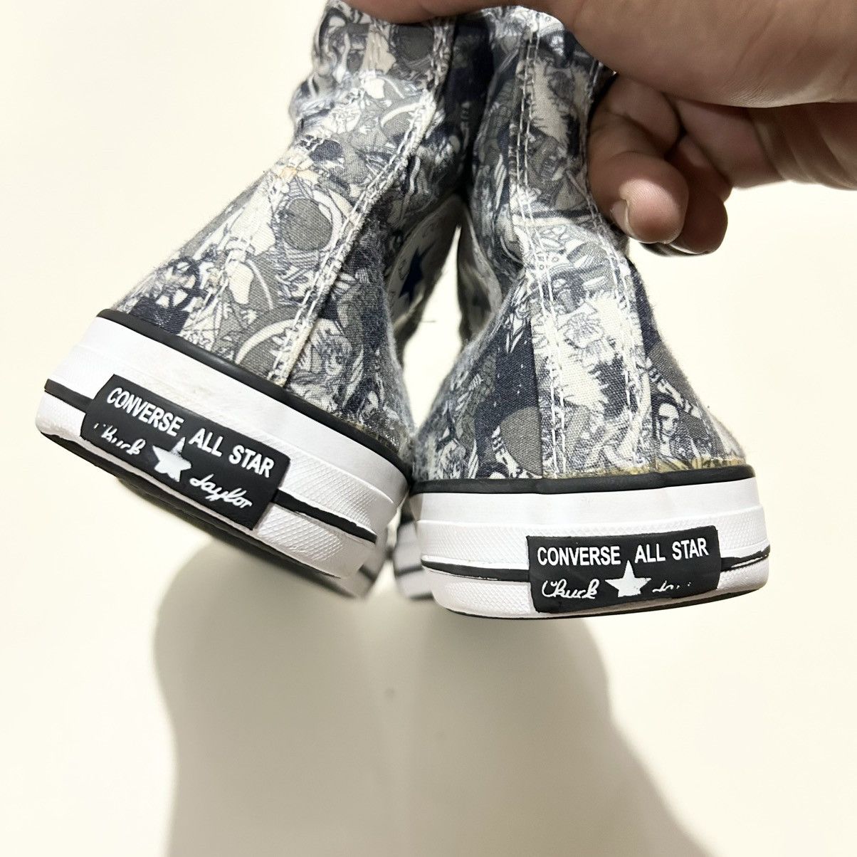 Converse × One Piece One Piece x Converse All Star 100 PT HI White Black 1CK828 Size US 10 / EU 43 - 9 Thumbnail