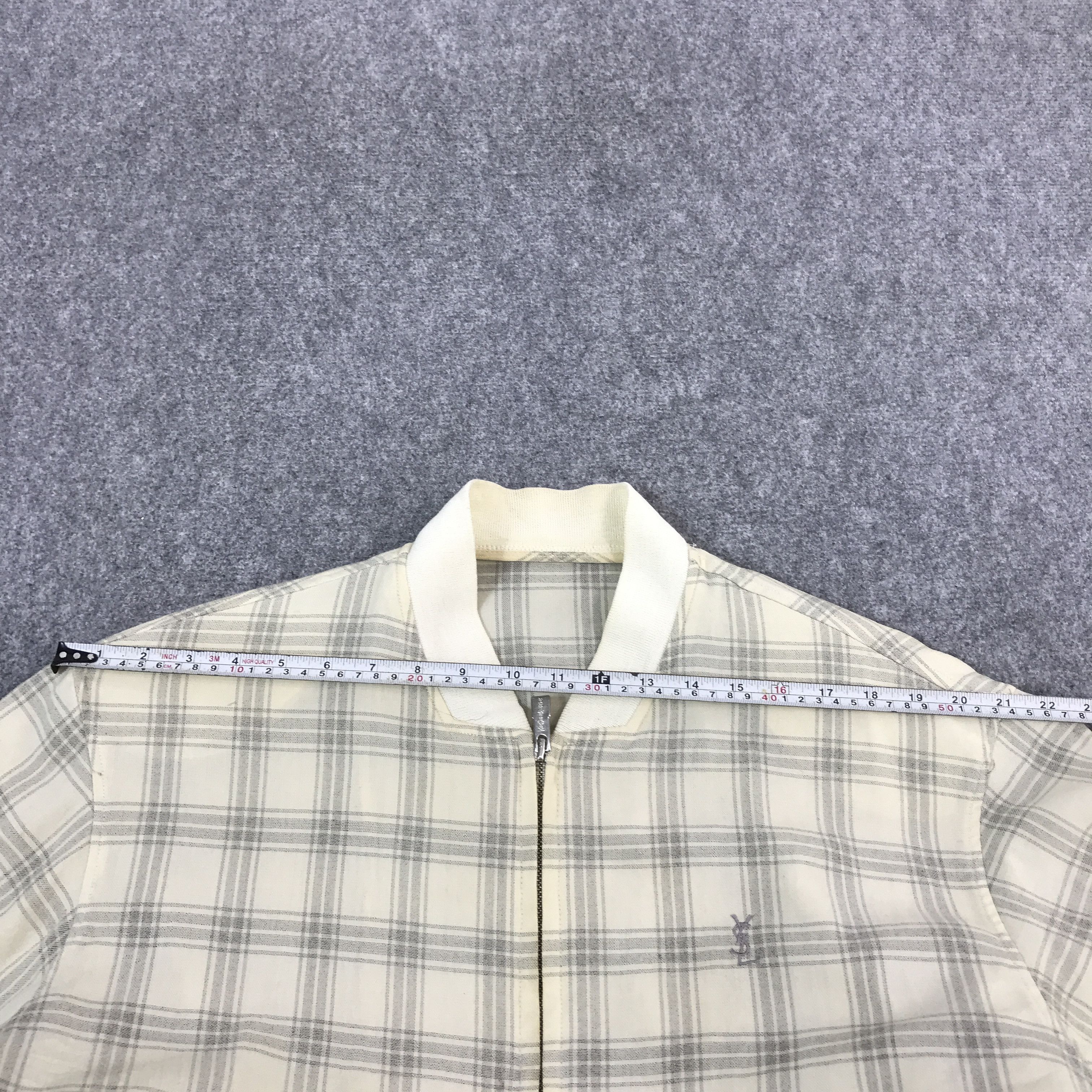 Vintage × Yves Saint Laurent VINTAGE YVESSAINTLAUREN FLANNEL ZIPPER JACKET Size US L / EU 52-54 / 3 - 9 Thumbnail