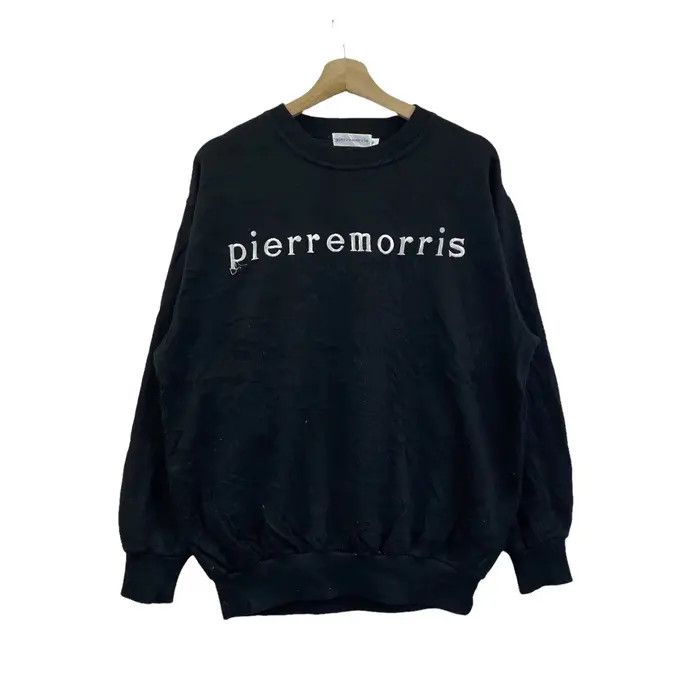 Vtg 90’ PIERRE MORRIS PARIS Embroidery Logo Sweatshirt