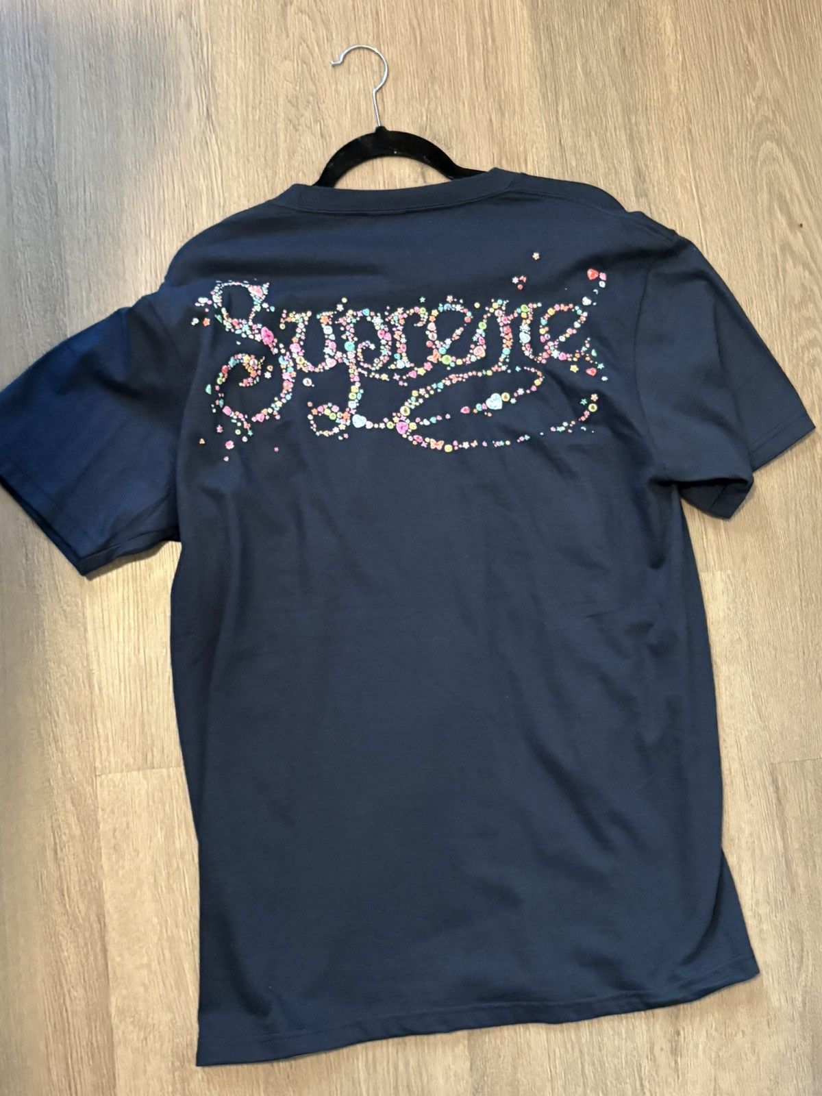 Supreme Supreme gems tee navy | Grailed